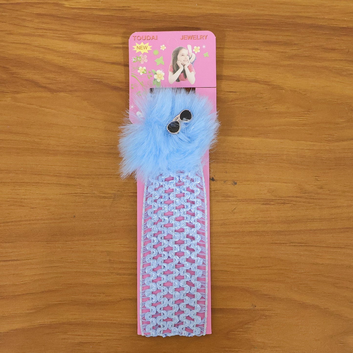 Baby Girls Hair Band – Soft Elastic with Pom Pom for Comfort
