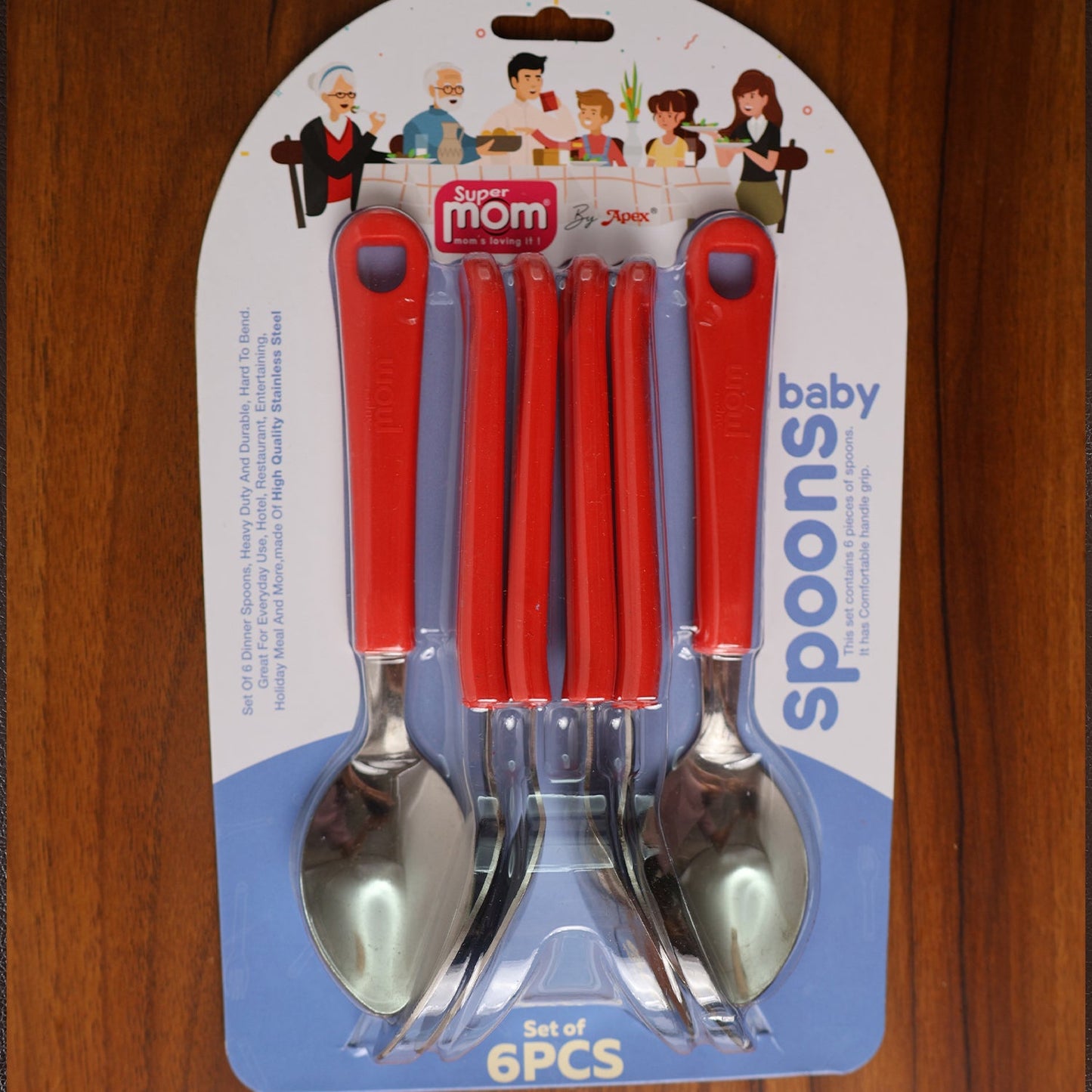 Baby Feeding Spoon Set – Durable Stainless Steel 6-Piece Set