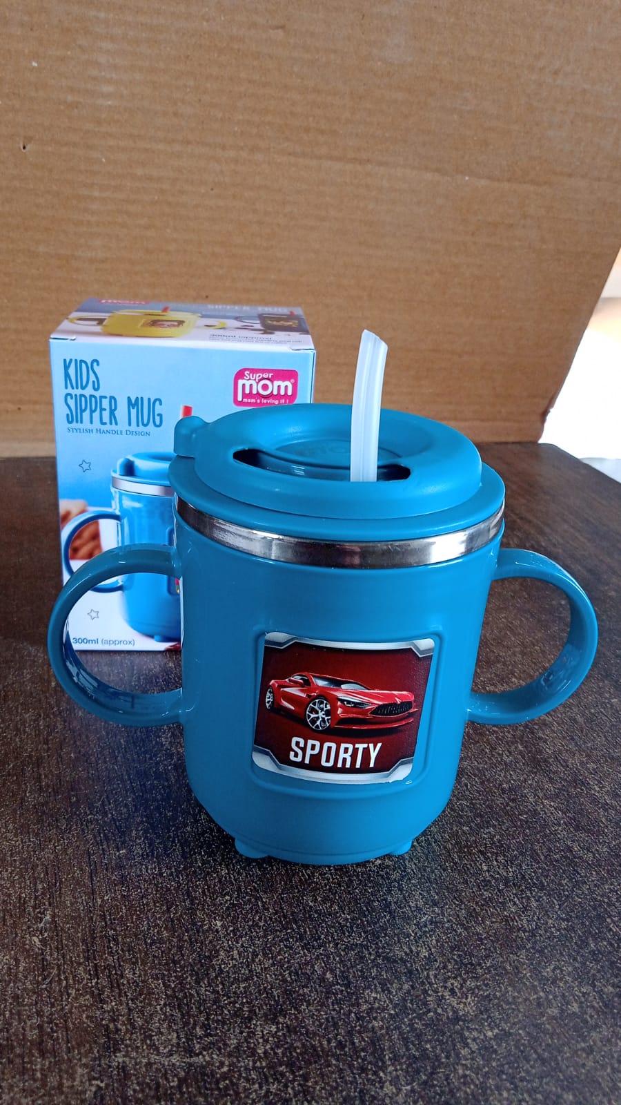 Kids Sporty Sipper Mug – Spill-Proof with Straw & Dual Handles