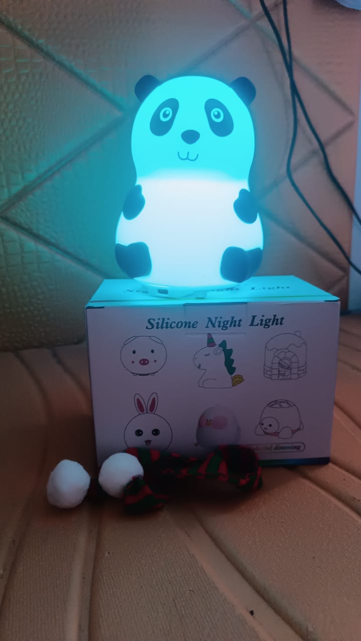 Panda Night Light – 7-Color LED Touch Sensor Lamp | Indo Glow