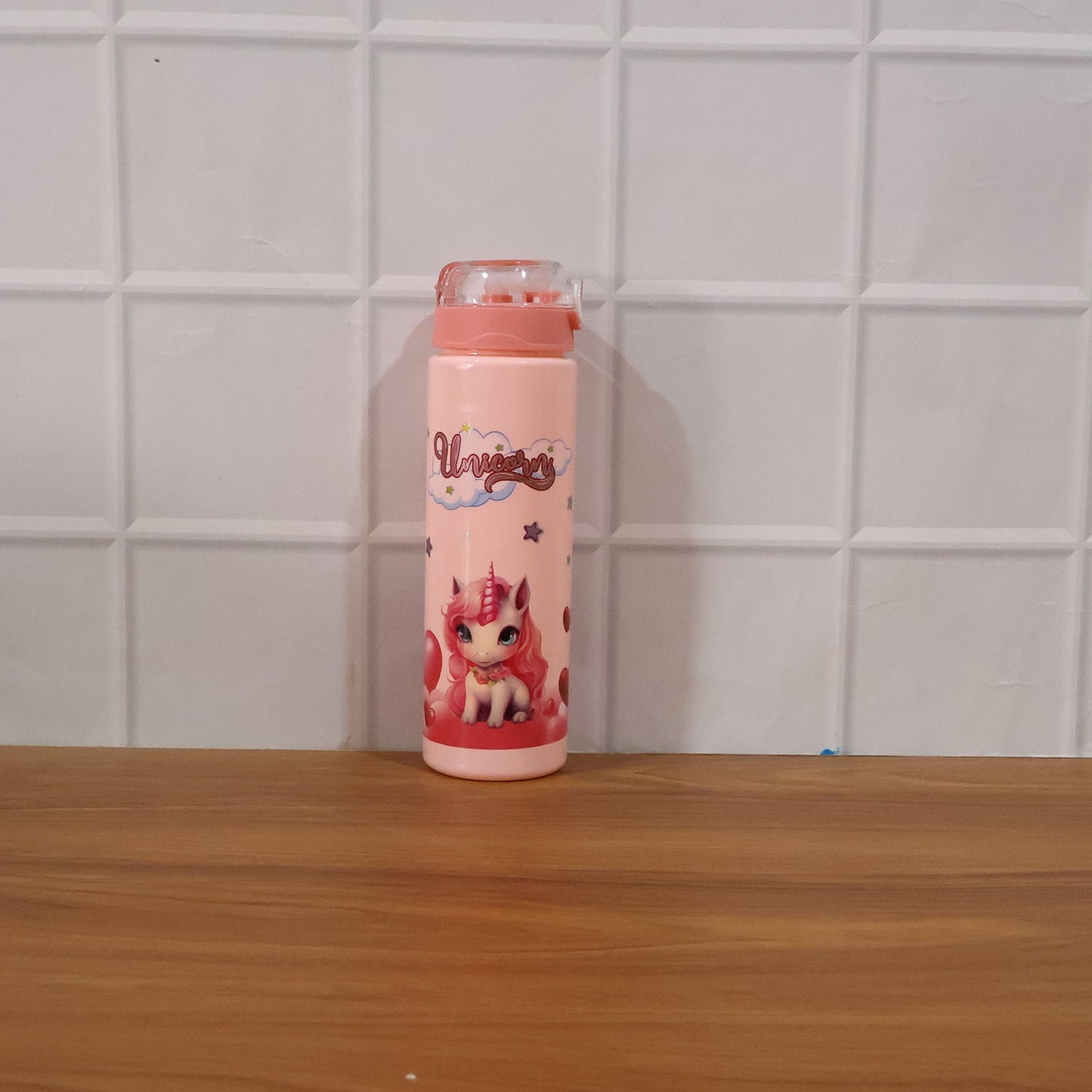 Kids Water Bottle – Fun Design with Flip Straw Lid for Easy Drinking