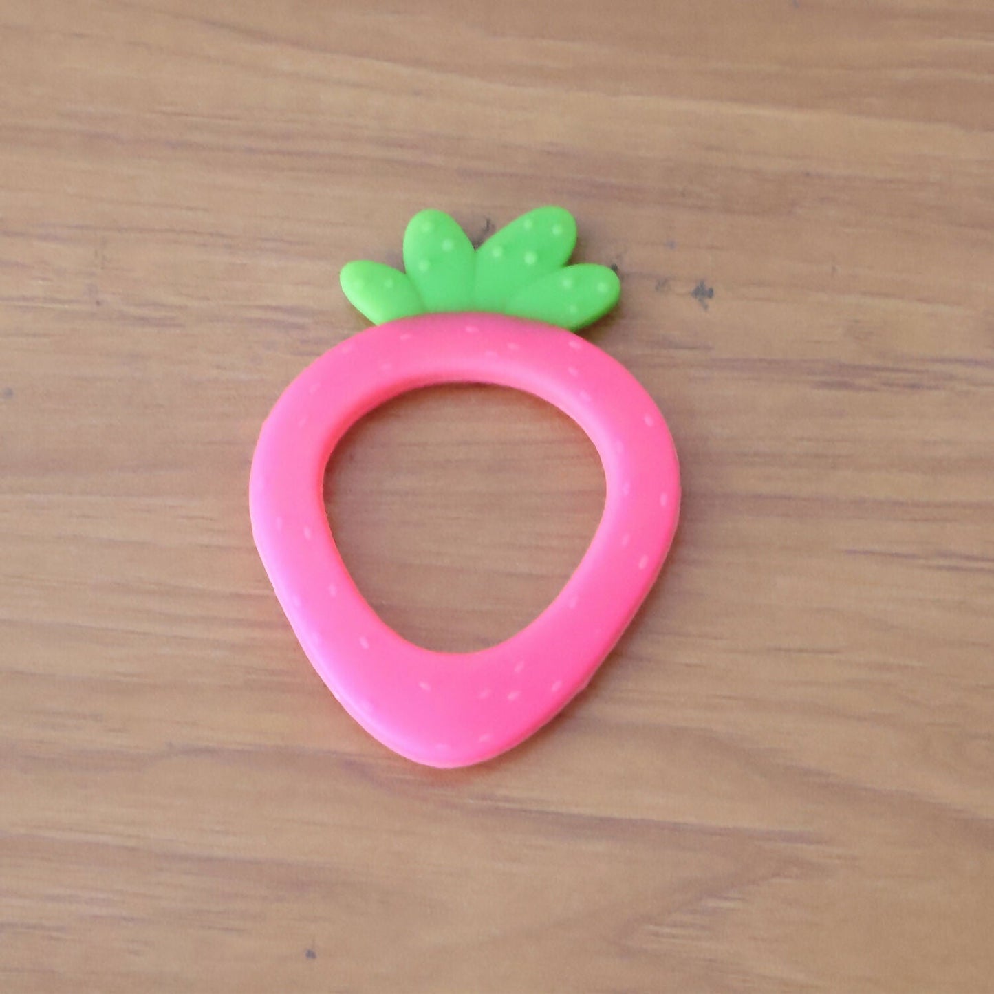 Silicone Baby Teether – Strawberry Shape for Soothing Relief