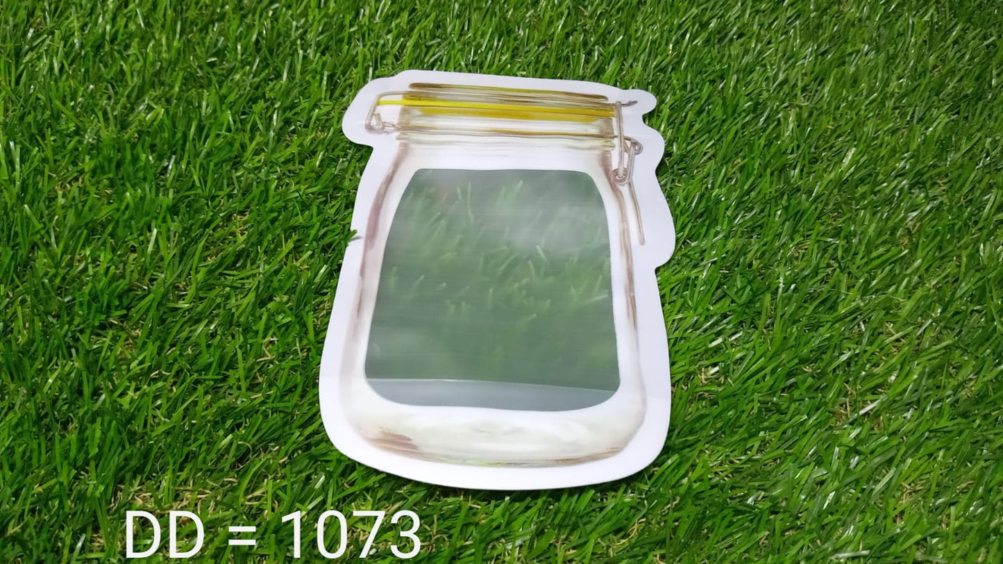 Reusable Food Storage Pouch – Airtight Mason Jar Zipper 150ml | Organivo