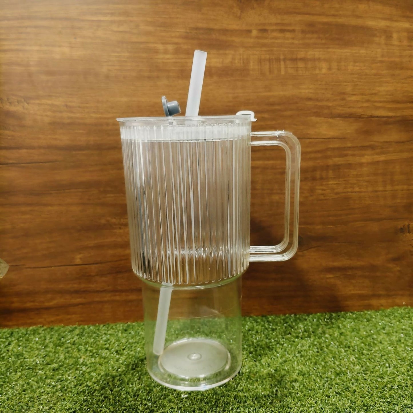 900 ML Glass Tumbler with Handle – Stylish & Durable Drinkware for Everyday Use