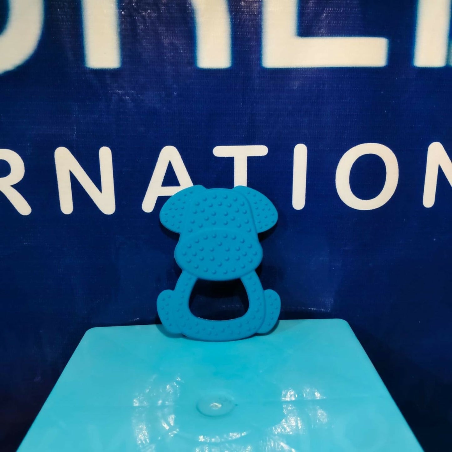 Silicone Baby Teether – Safe, Flexible Dog-Shape Design