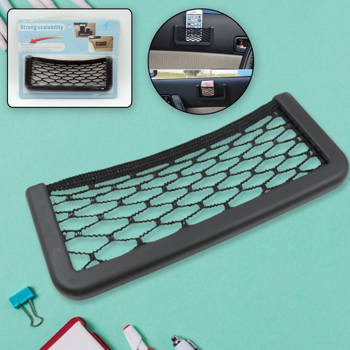 Car Seat Organizer – Mesh Storage for Phone & Purse | Velvet Wheels