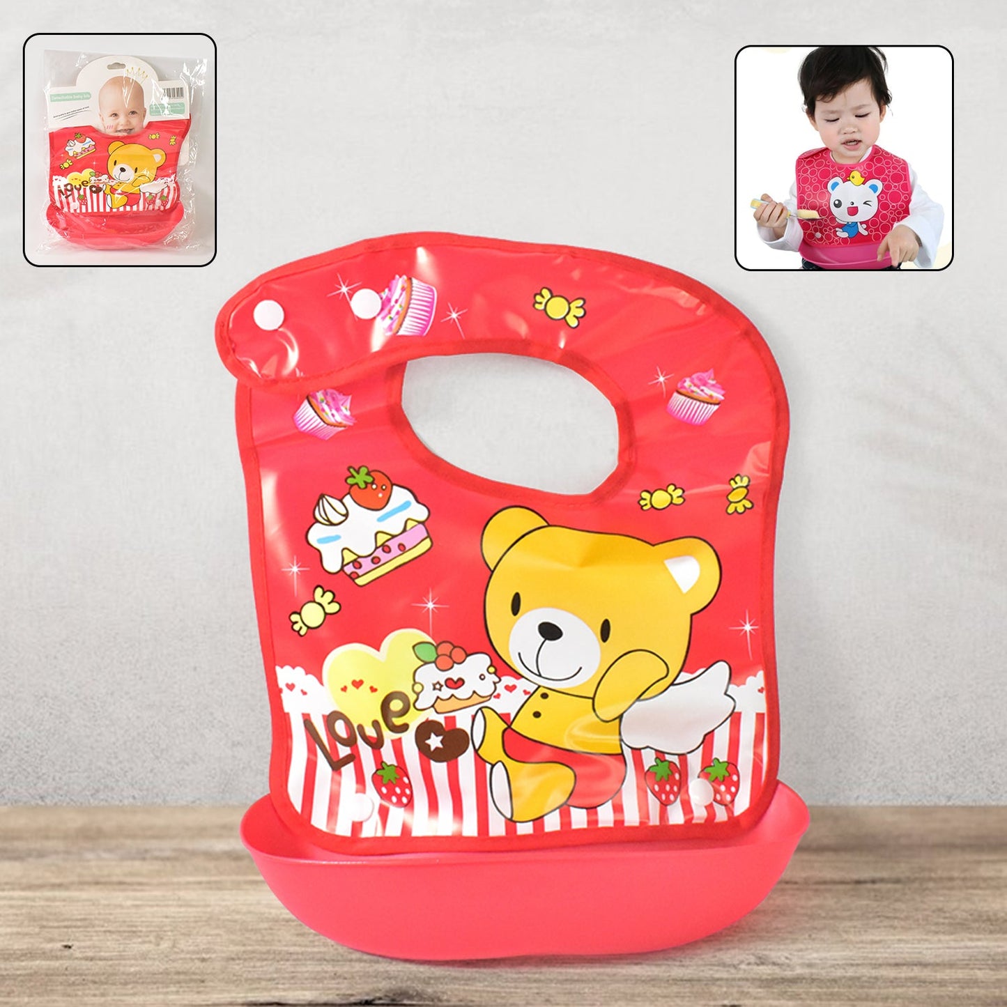 Waterproof Baby Bib – Soft, Reusable & BPA-Free Protection