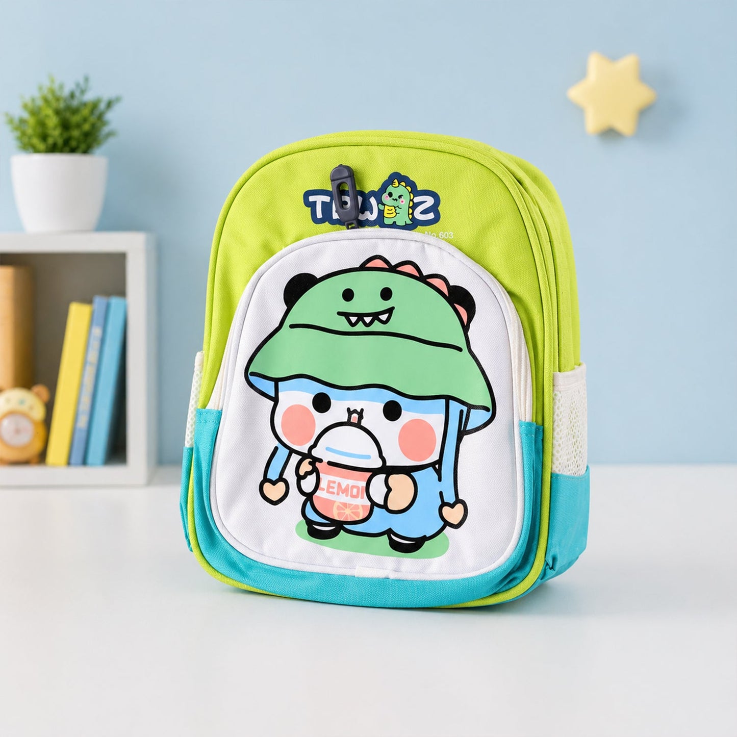 Kids Sling Backpack – Lightweight Cartoon Design for Daily Use