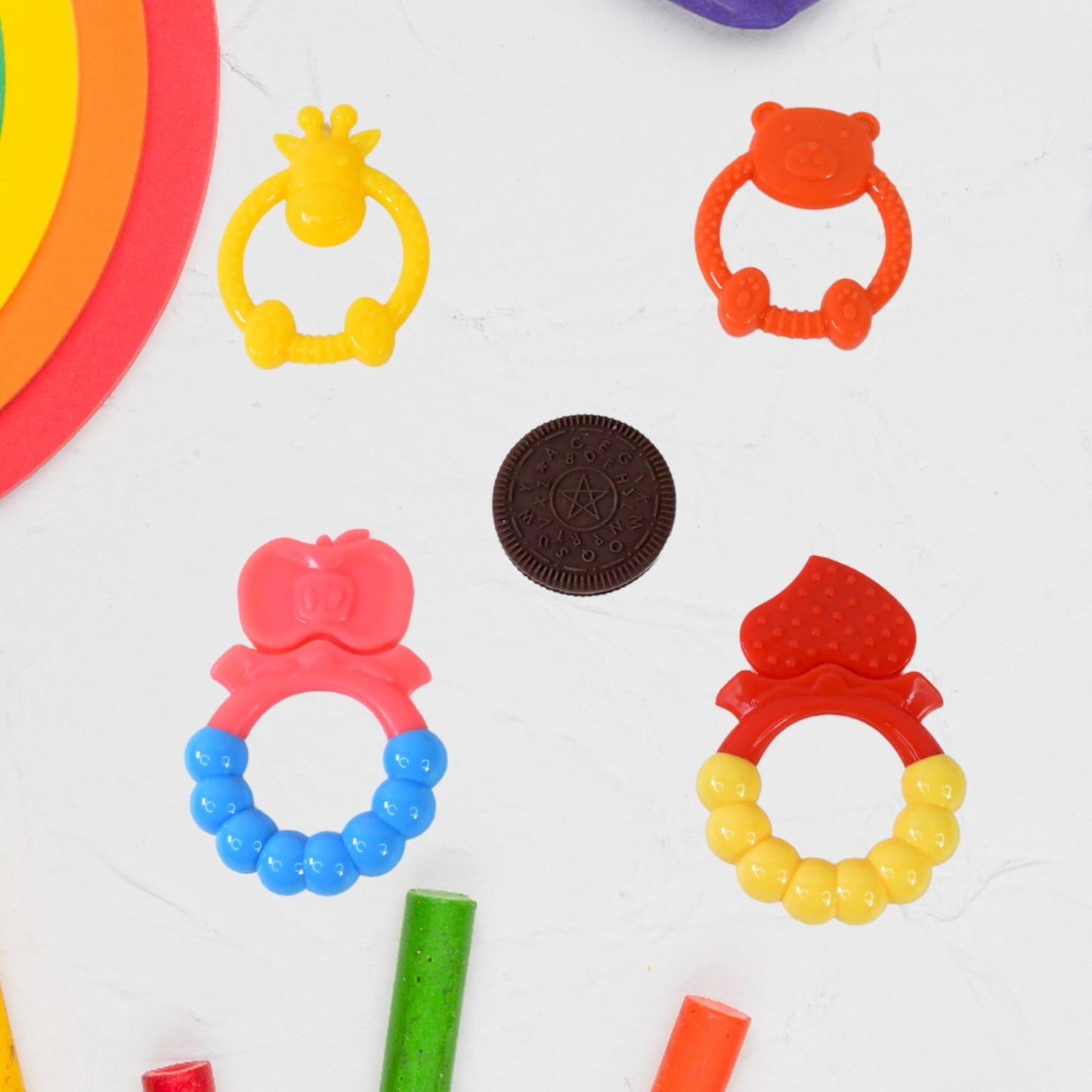 Silicone Baby Teething Toy – Soft, BPA-Free Relief for Infants