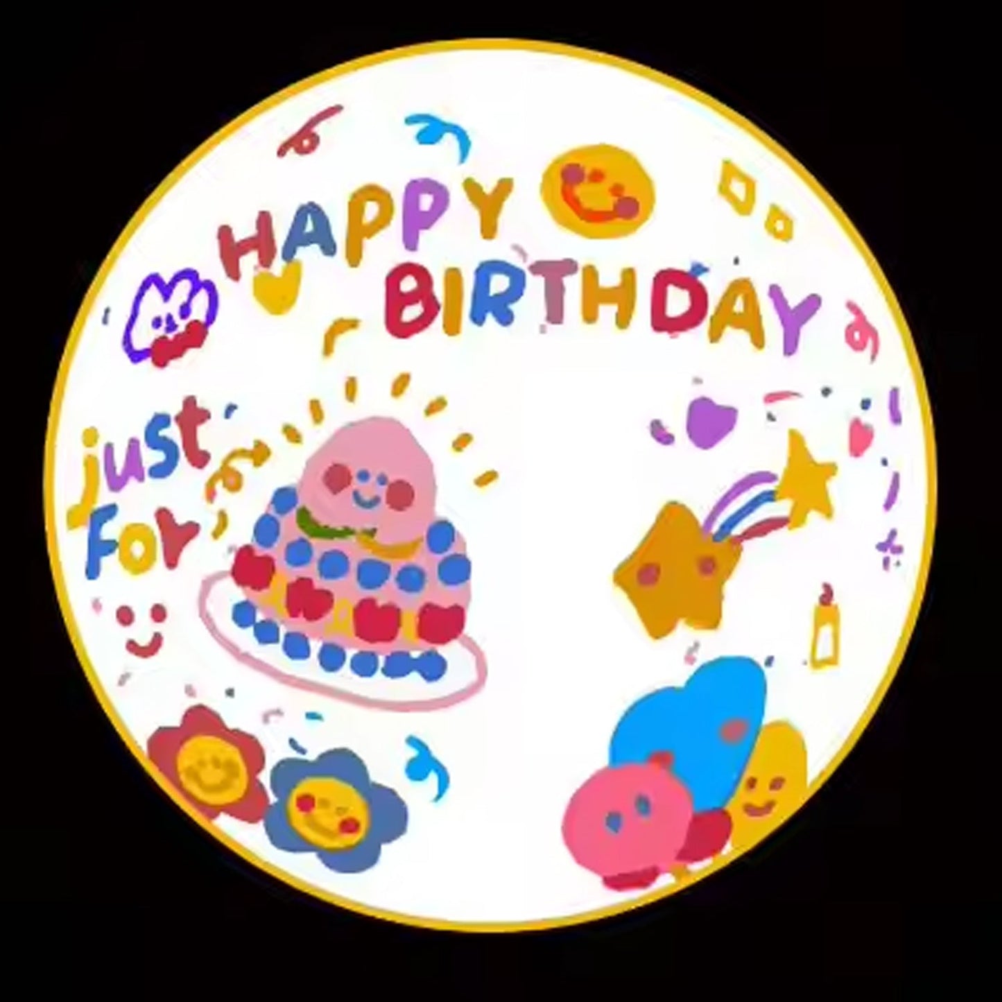Birthday Projector – 8 Slide Patterns & Night Light | GiftingGrace