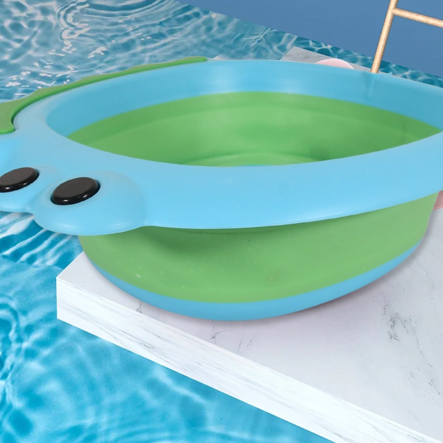 Foldable Baby Wash Basin – Space-Saving Frog Design | Bath Verse