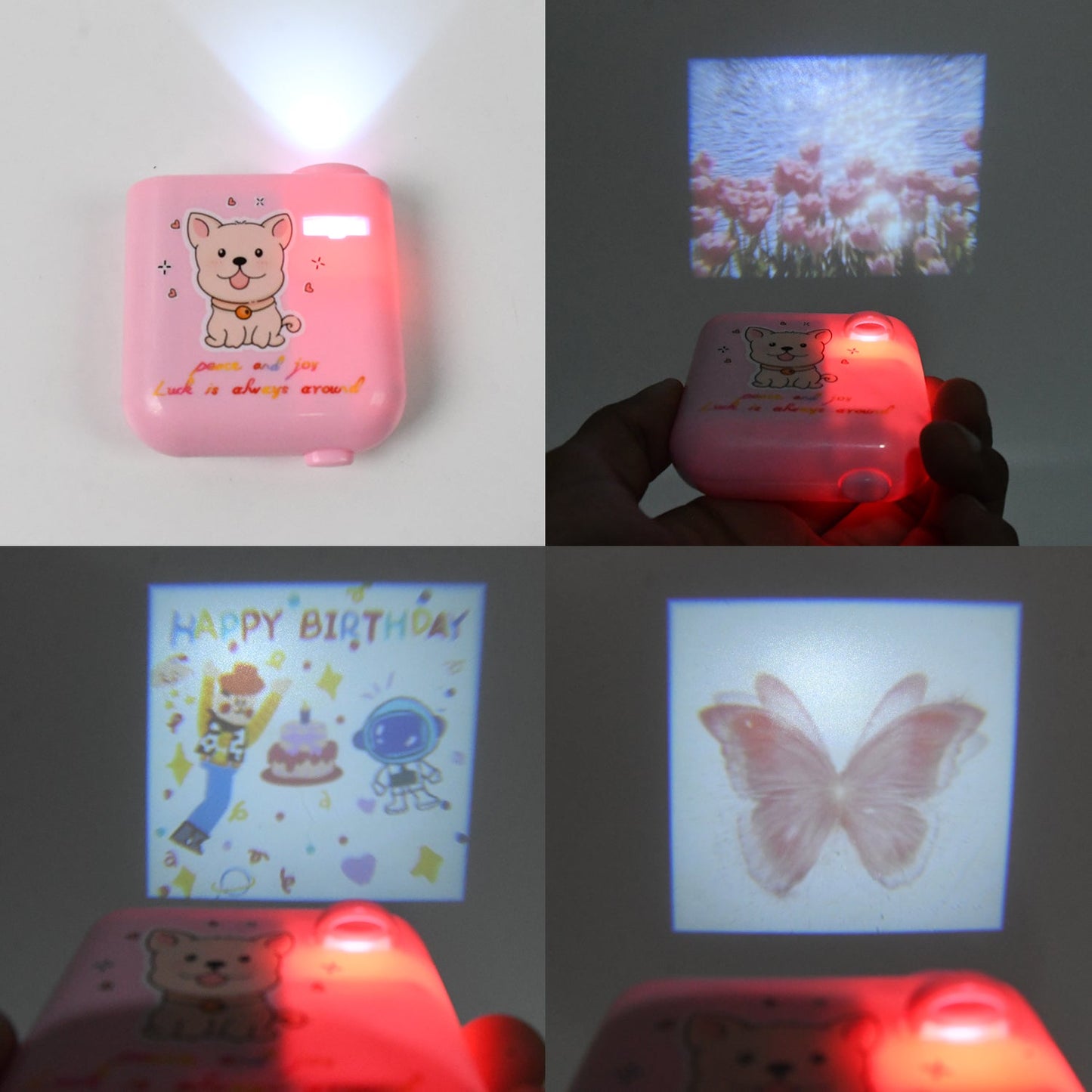 Birthday Projector – 8 Slide Patterns & Night Light | GiftingGrace