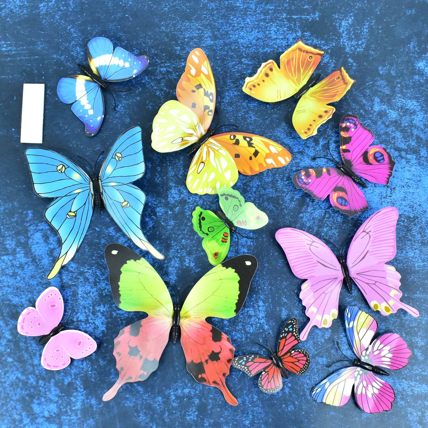 3D Butterfly Wall Stickers – Vibrant 12-Piece Removable Decor