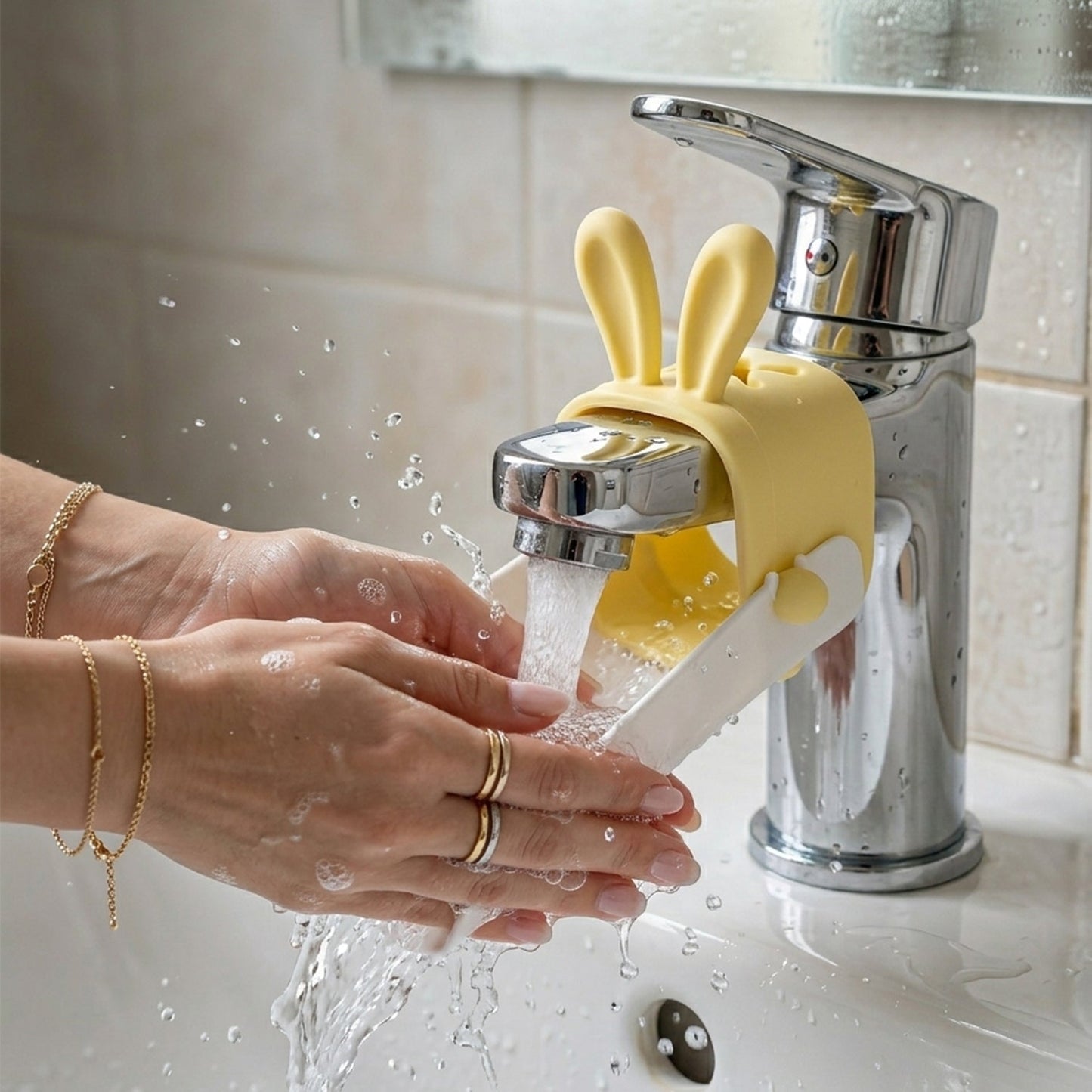 Kids Faucet Extender – Easy Hand Wash & Splash-Free Design for Children