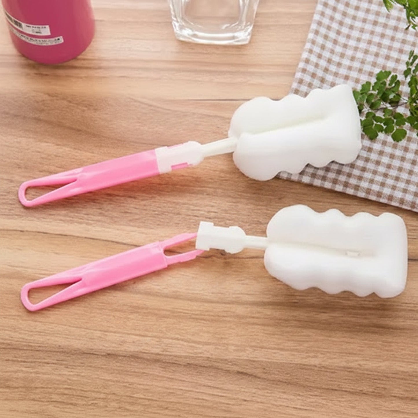 Silicone Bottle Cleaning Brush – Long Handle for Gentle, Deep Reach