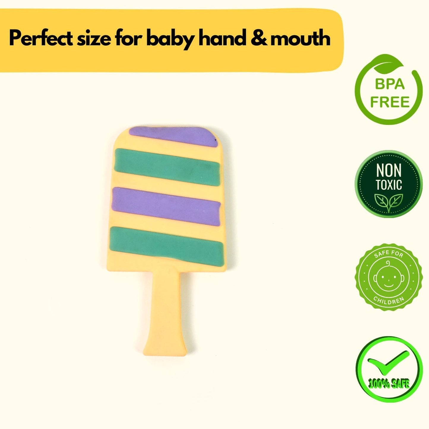 Silicone Baby Teether – Soft, BPA-Free Candy Shape | Babyova