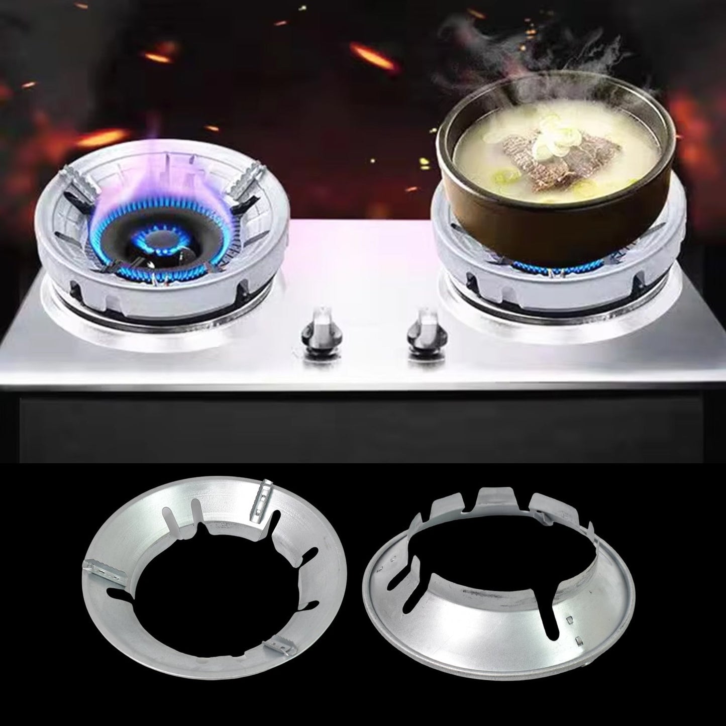 Gas Stove Burner Stand – Fireproof, Energy-Saving Pot Support | Fixorix