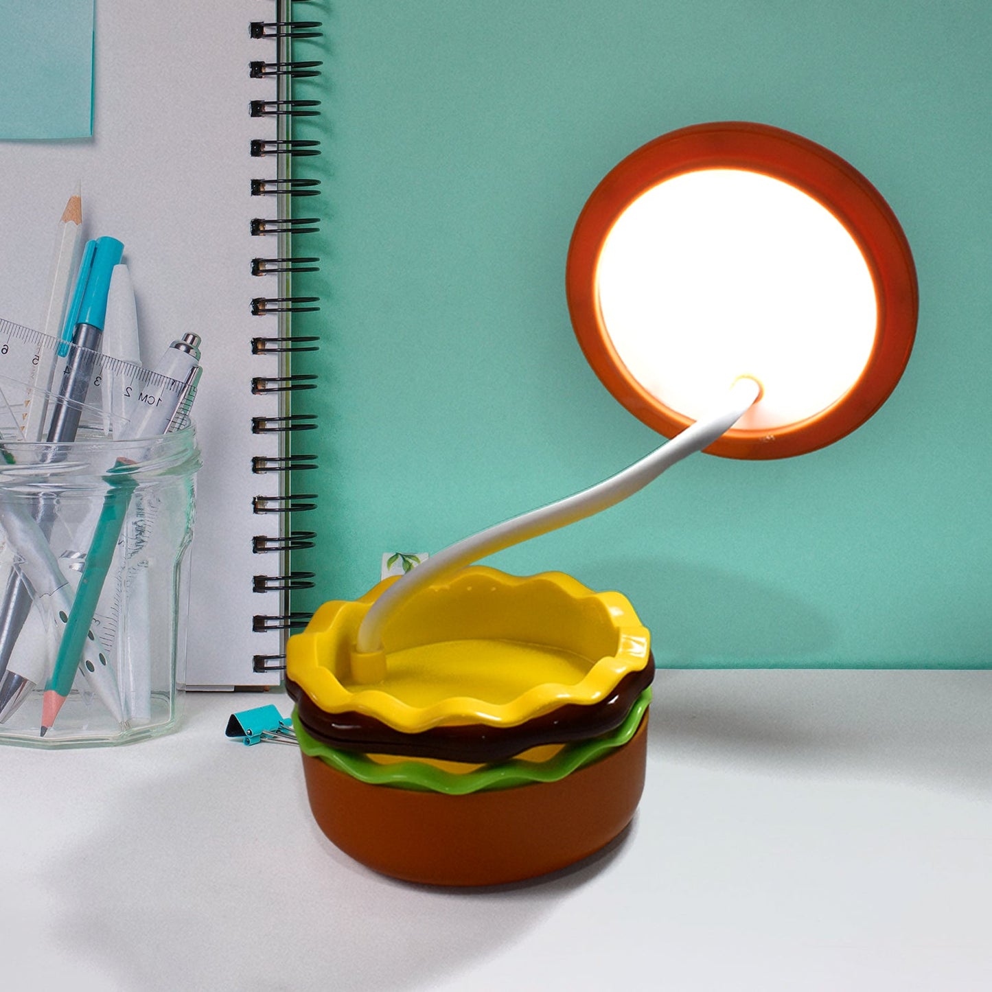 Burger LED Night Lamp – Folding & Rechargeable | Indo Glow