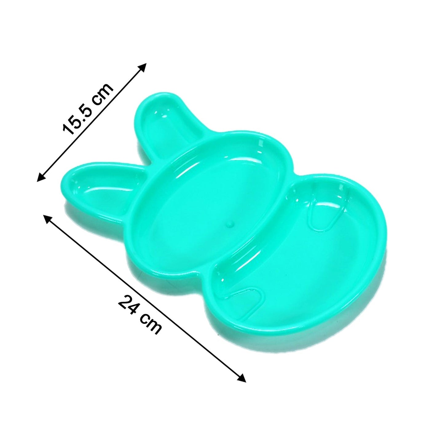 Kids' Rabbit Dish Set – Unbreakable Multicolor 6-Piece | TinyTrendy