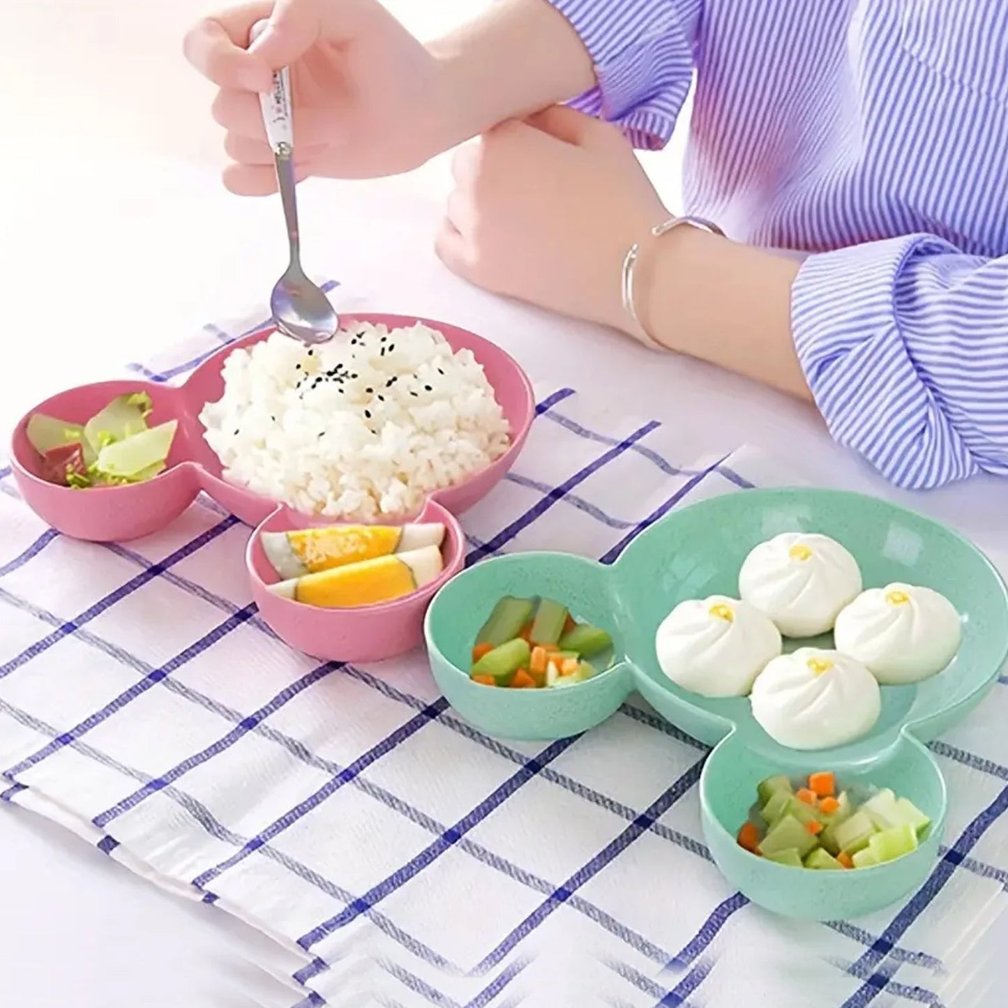 Mickey Mouse Kids Plate – BPA-Free & Unbreakable | Jiaqi