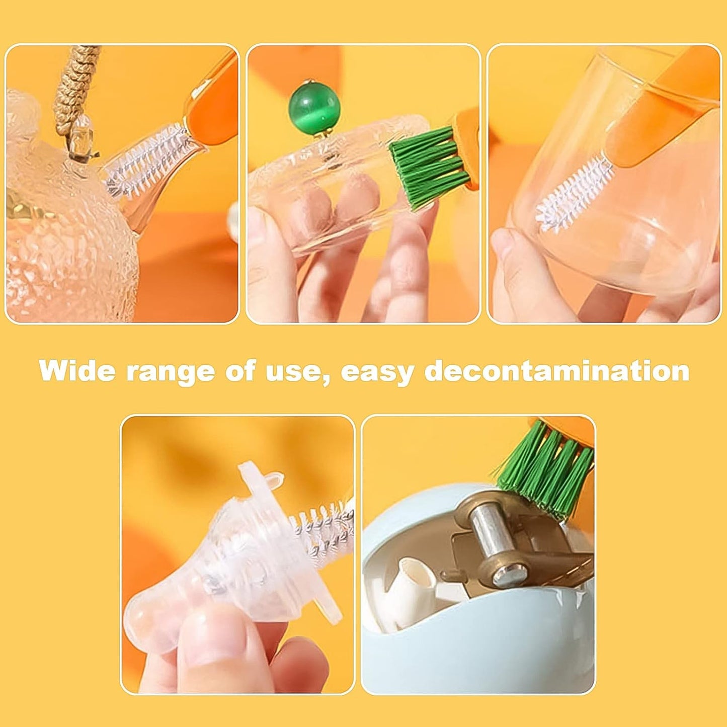 Bottle Cleaning Brush – 3-in-1 Multifunctional | SparkleTidy