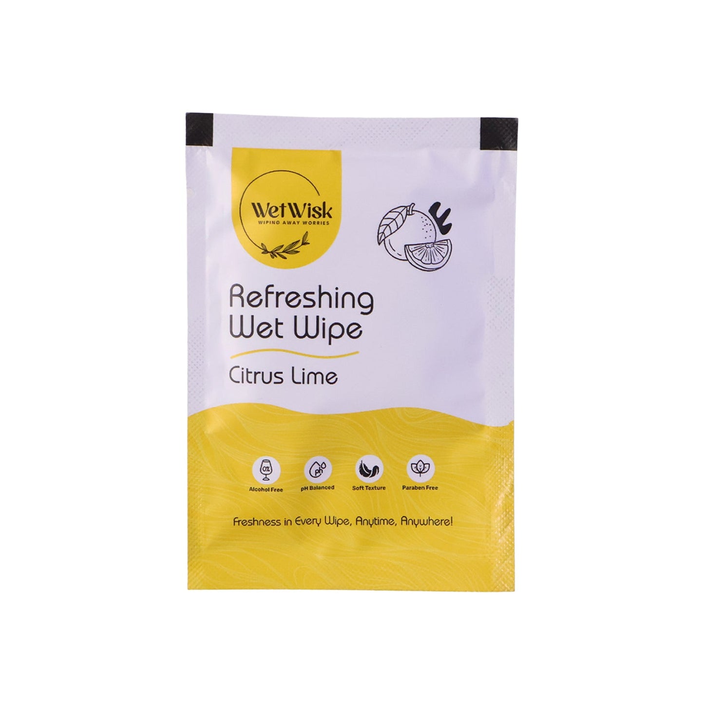 Citrus Lime Wet Wipes – Refreshing & Gentle Face, Hand & Body Cleansing