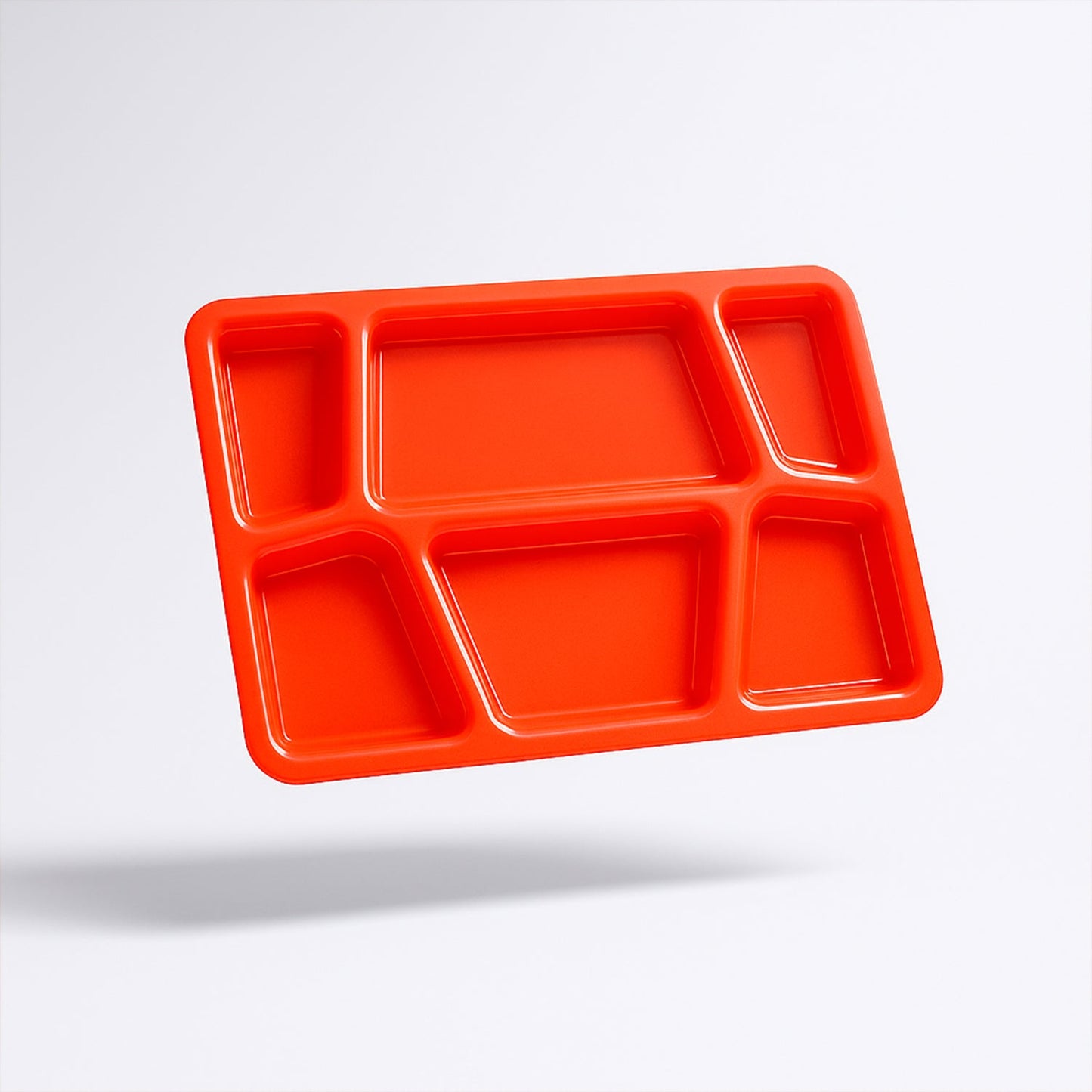 Multi-Compartment Plastic Meal Serving Tray – Mess-Free Portion Control