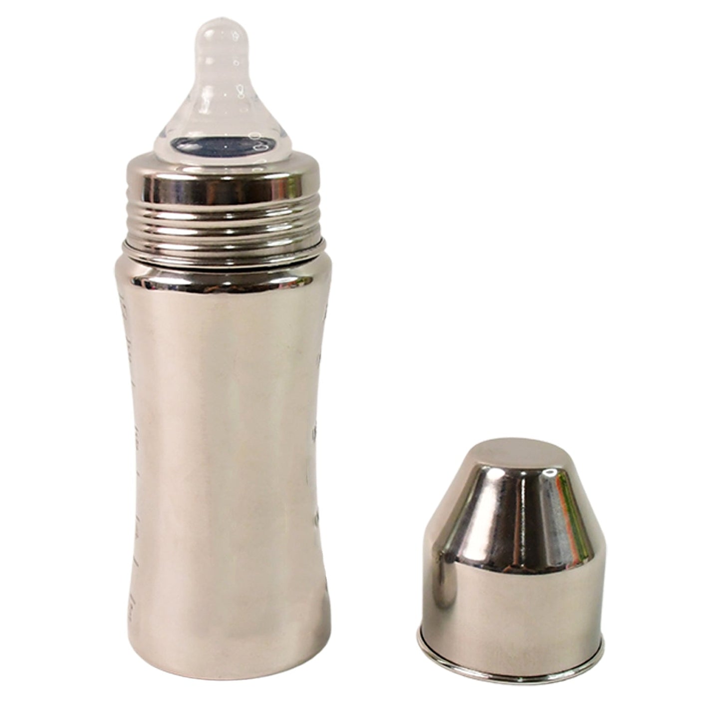 Stainless Steel Baby Feeding Bottle – 250ml Durable & Anti-Colic