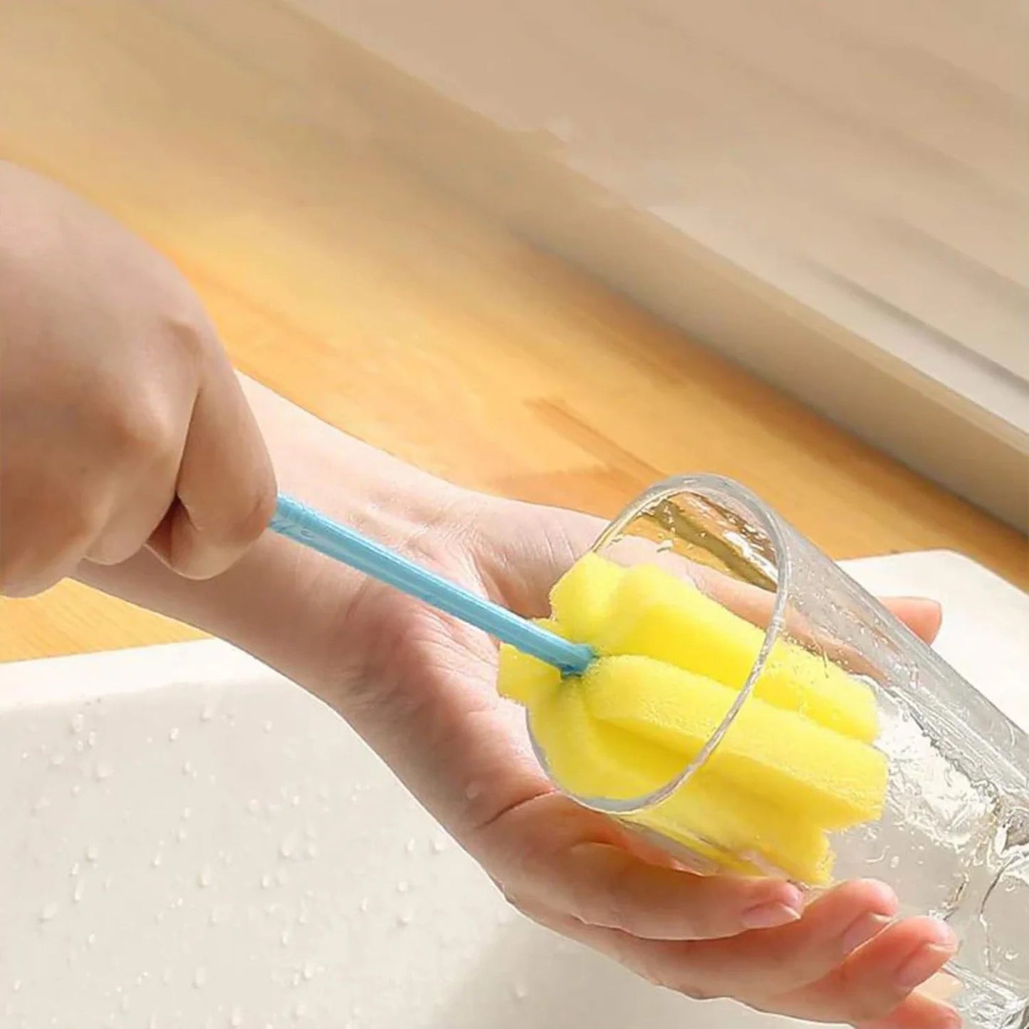 Kitchen Cleaning Set – 3-in-1 Combo with Scrub Pad & Bottle Brush