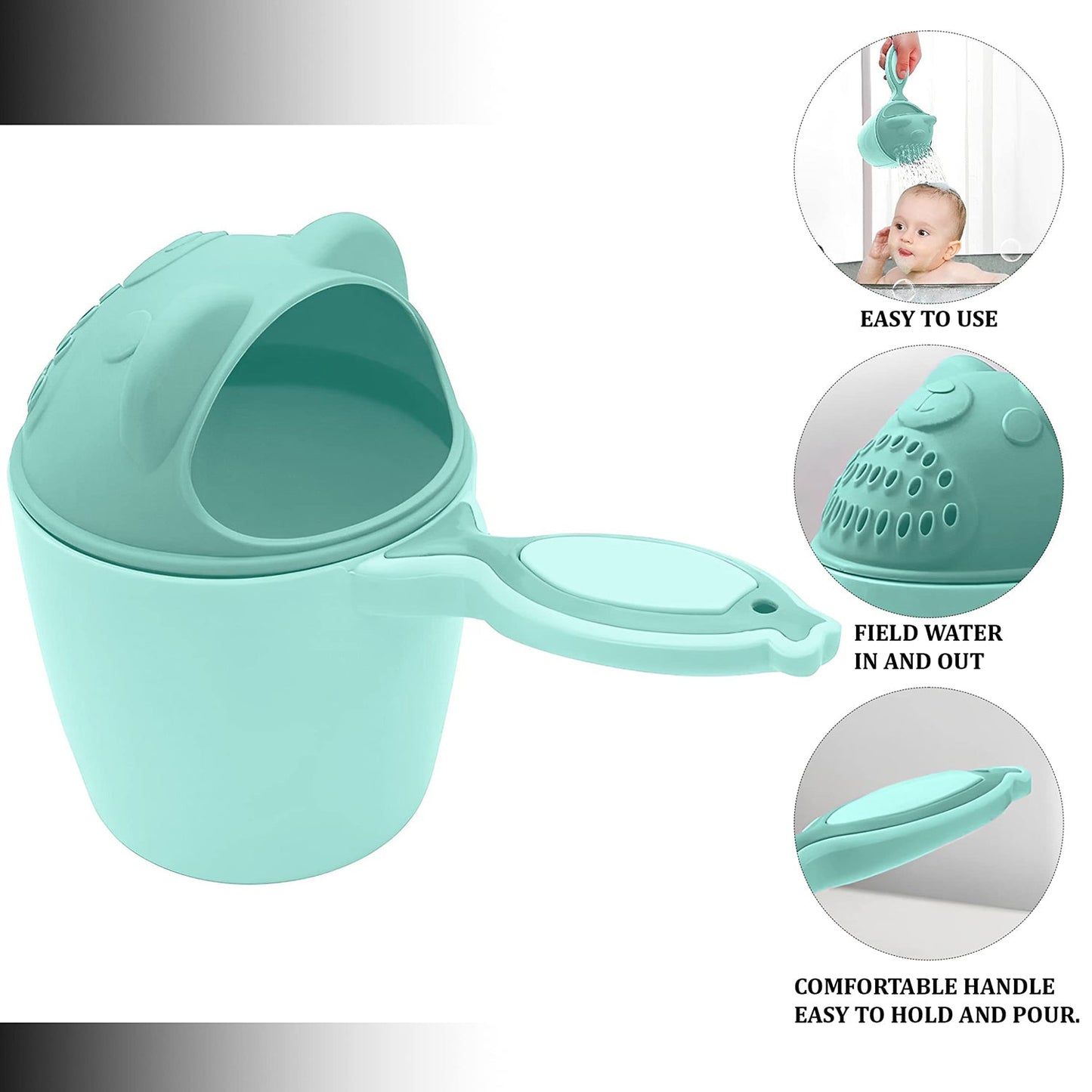 Baby Shampoo Shower Cup – Safe Eye Protection for Kids | Mini Bubbles