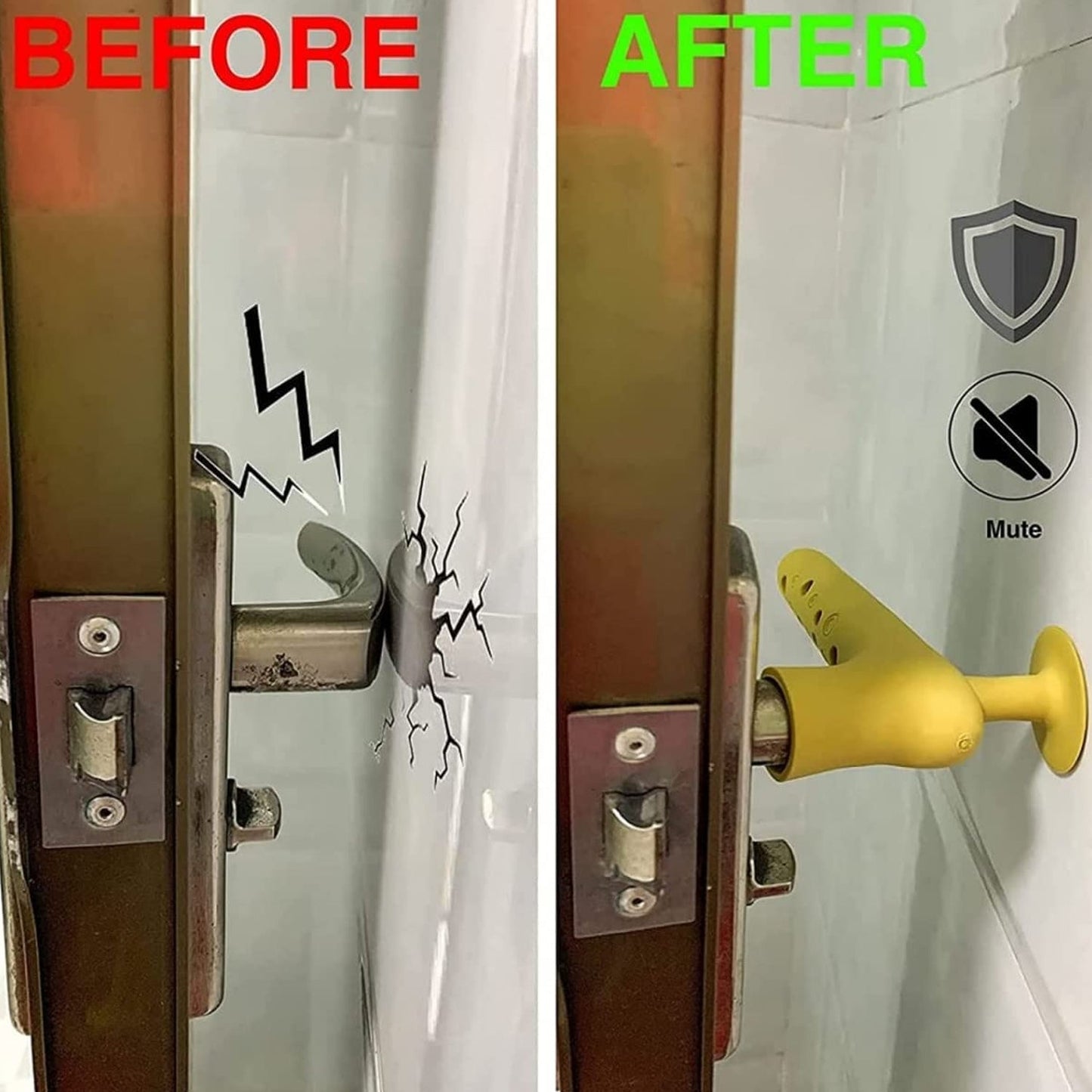 Silicone Door Handle Cover – Quiet & Anti-Static Protection | Safelix