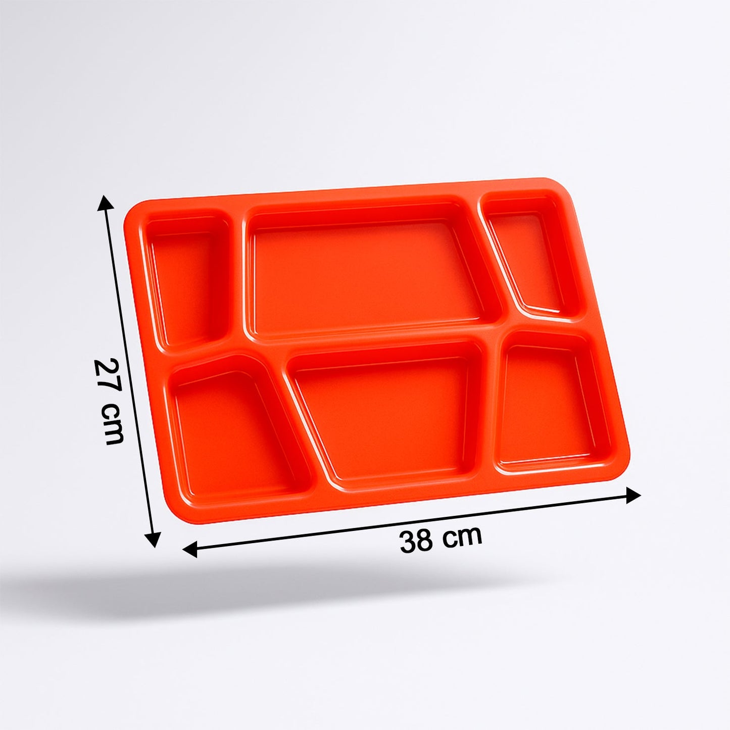 Multi-Compartment Plastic Meal Serving Tray – Mess-Free Portion Control