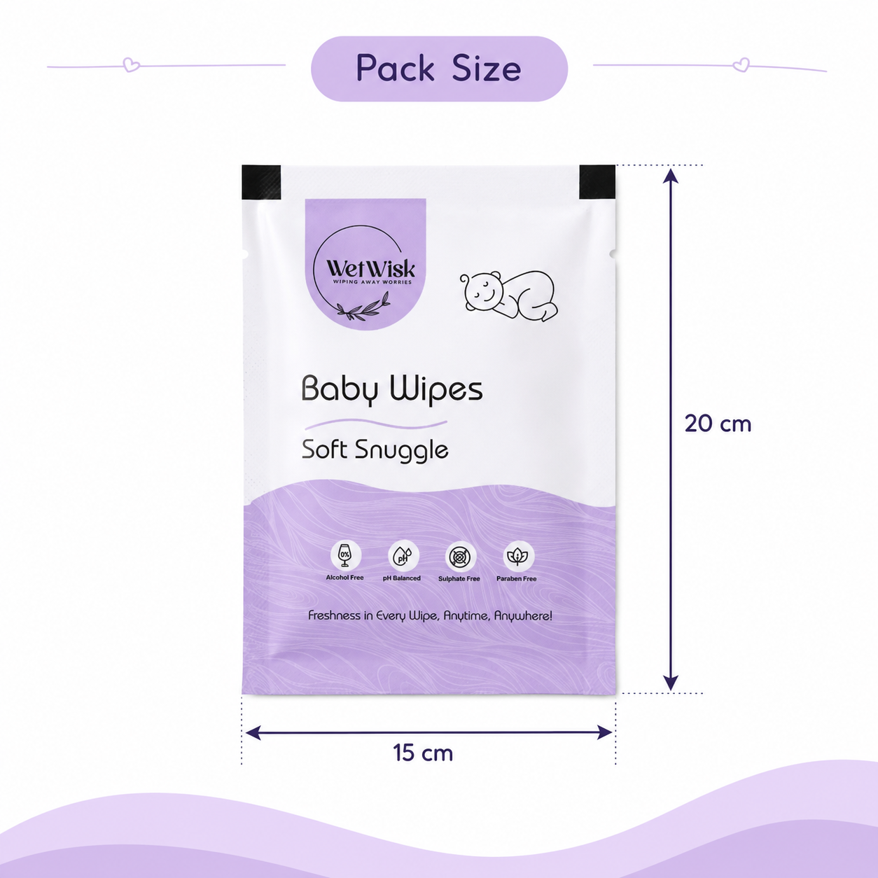 Baby Wet Wipes – Gentle, Hypoallergenic, Alcohol-Free for Babies
