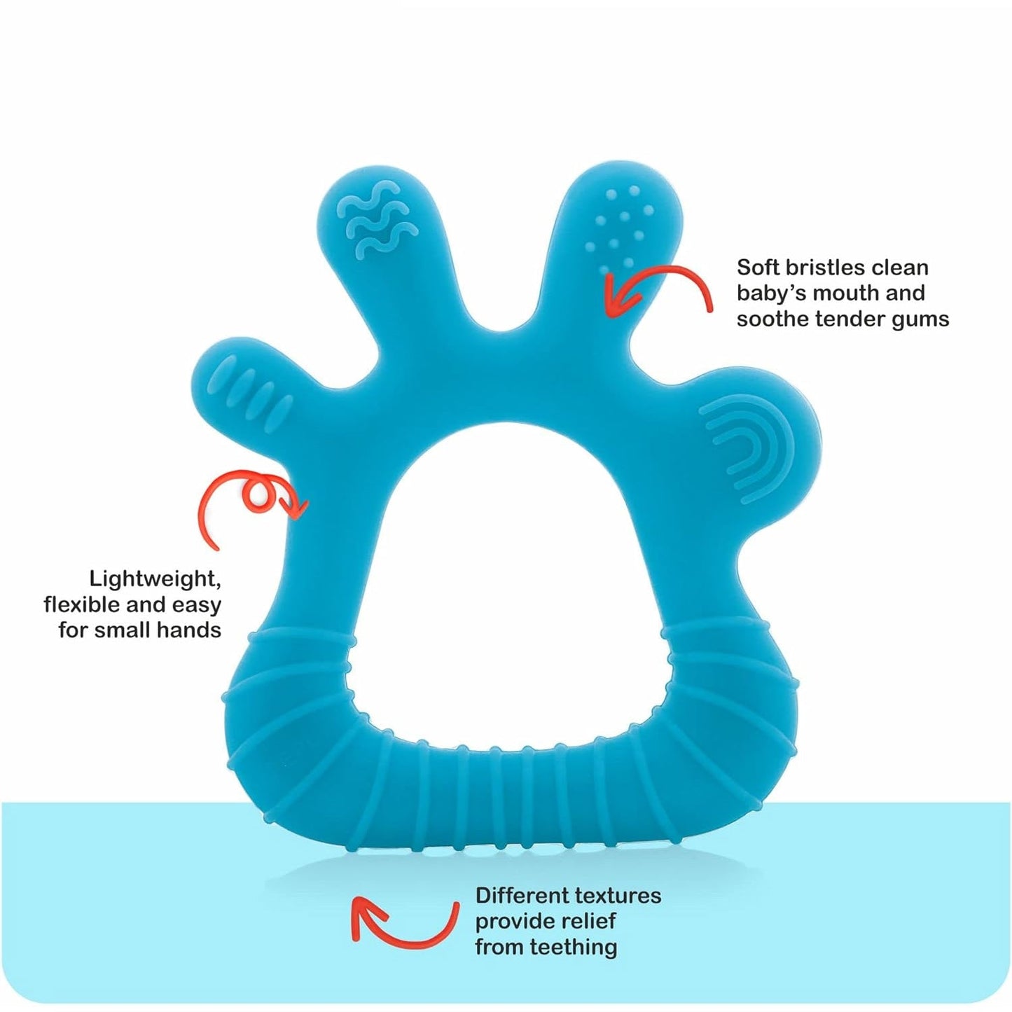 Silicone Baby Teether – Soft & BPA-Free Relief | Aditi