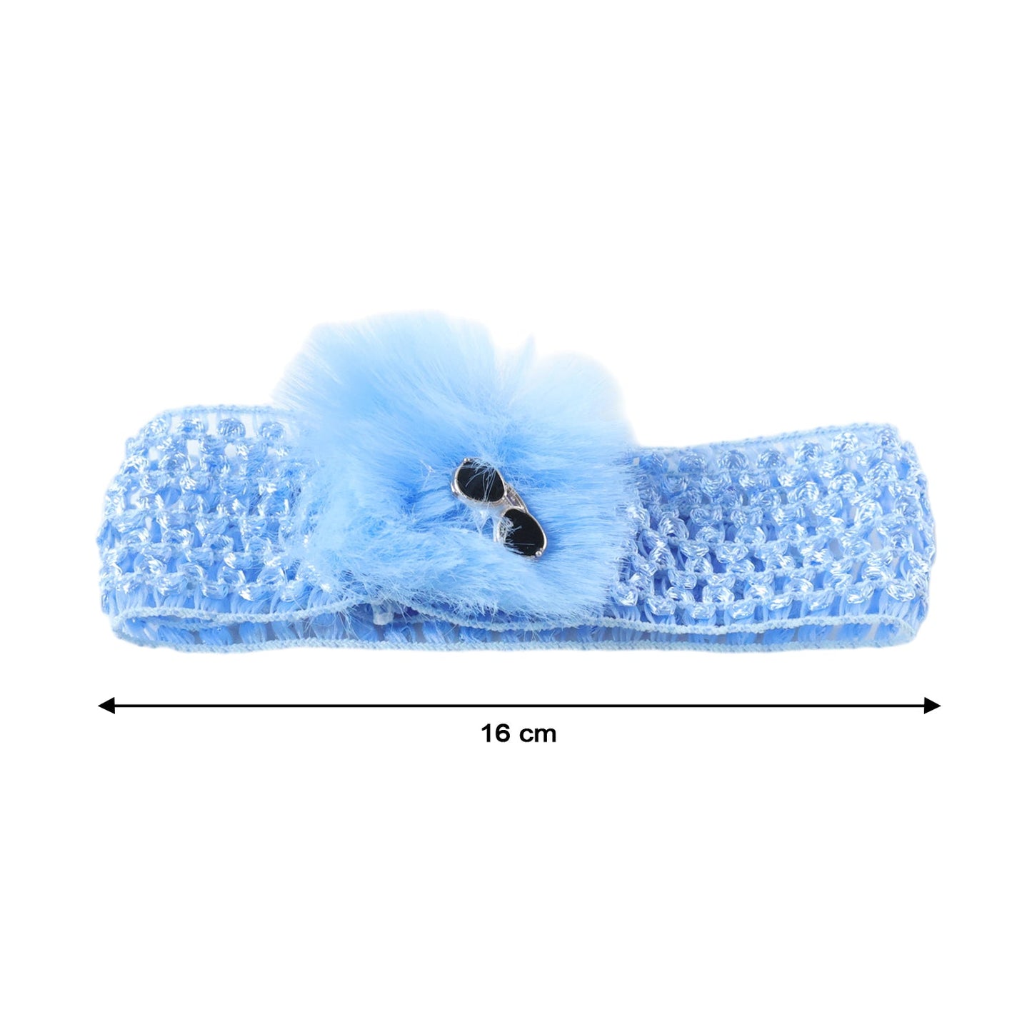 Baby Girls Hair Band – Soft Elastic with Pom Pom for Comfort