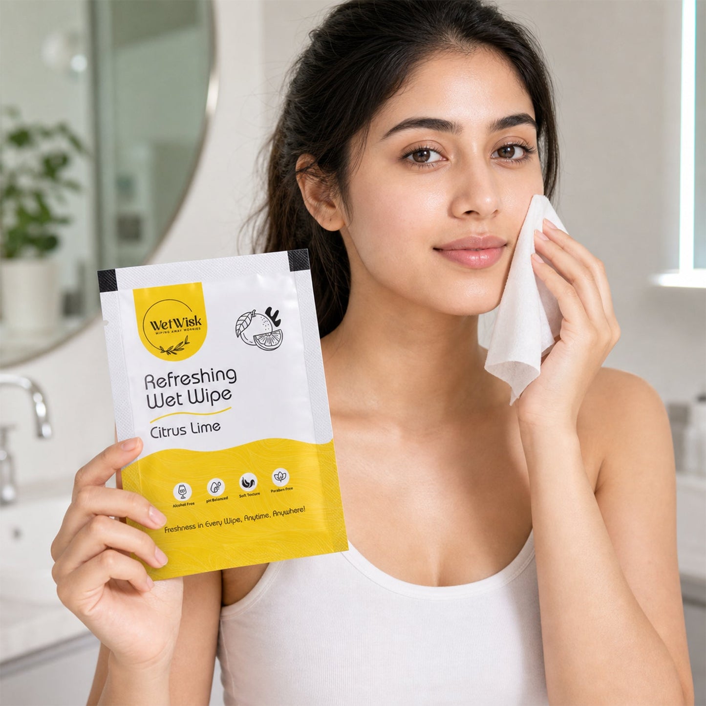 Citrus Lime Wet Wipes – Refreshing & Gentle Face, Hand & Body Cleansing