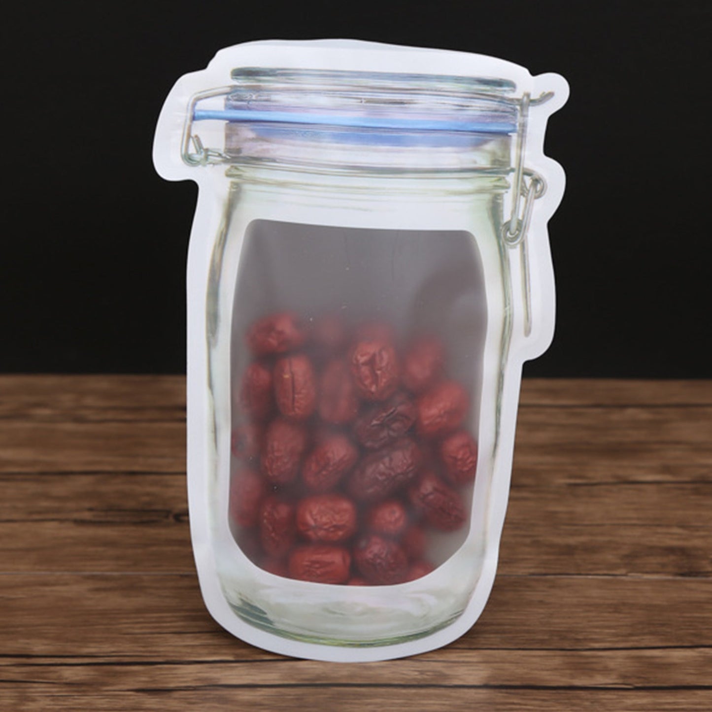 Reusable Food Storage Bag – Airtight Mason Jar Zipper 1000ml | Organivo