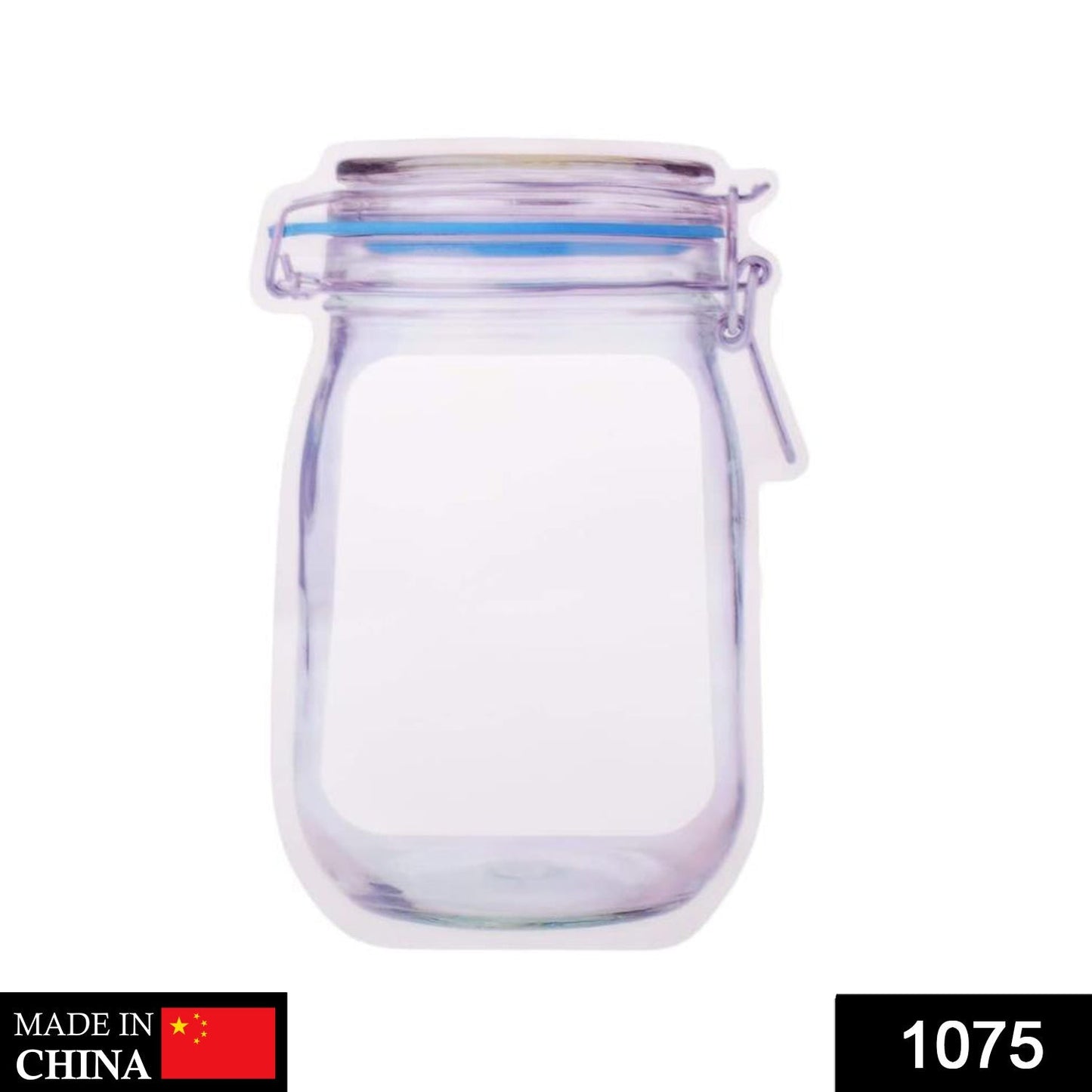 Reusable Food Storage Bag – Airtight Mason Jar Zipper 1000ml | Organivo
