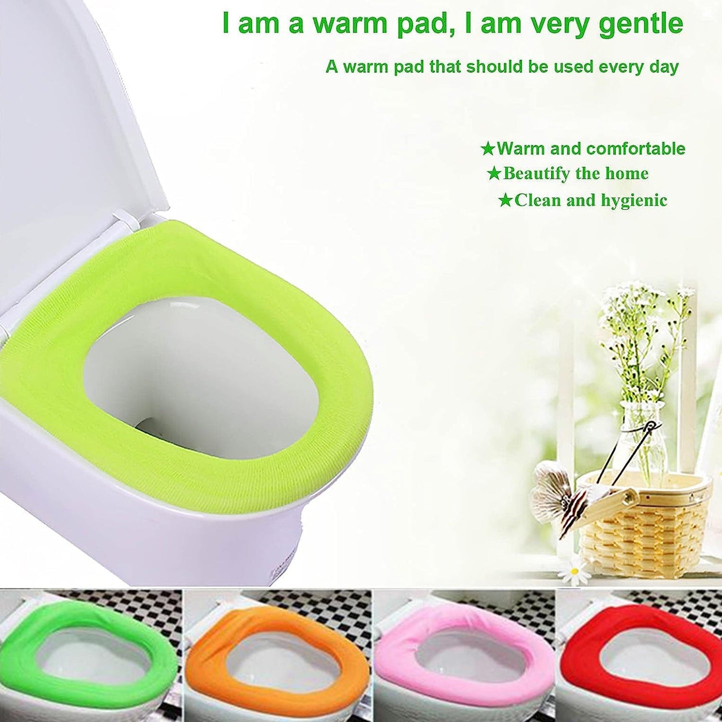 Washable Toilet Seat Cover – Soft & Warm | Bathora