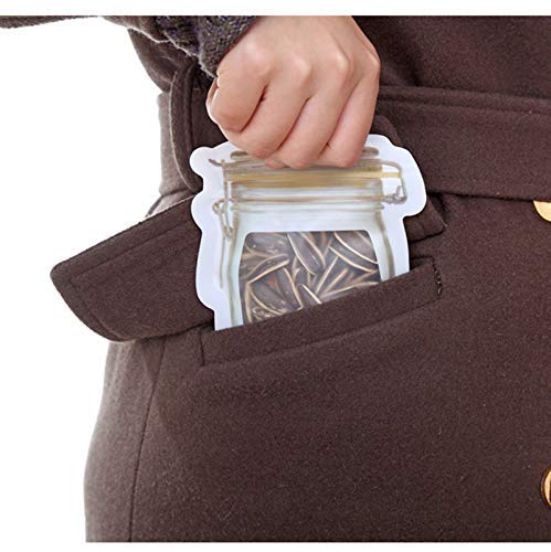 Reusable Food Storage Pouch – Airtight Mason Jar Zipper 150ml | Organivo
