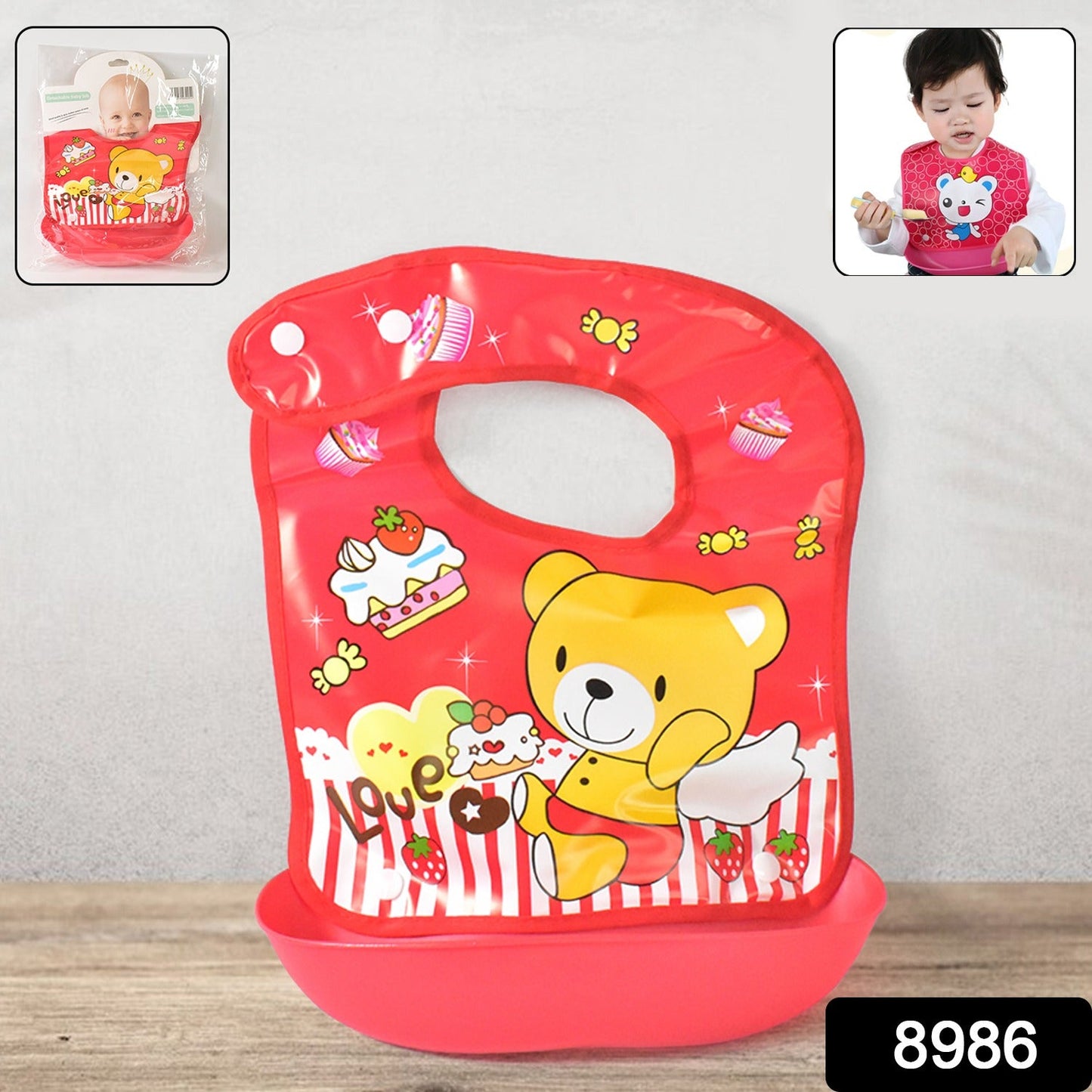 Waterproof Baby Bib – Soft, Reusable & BPA-Free Protection