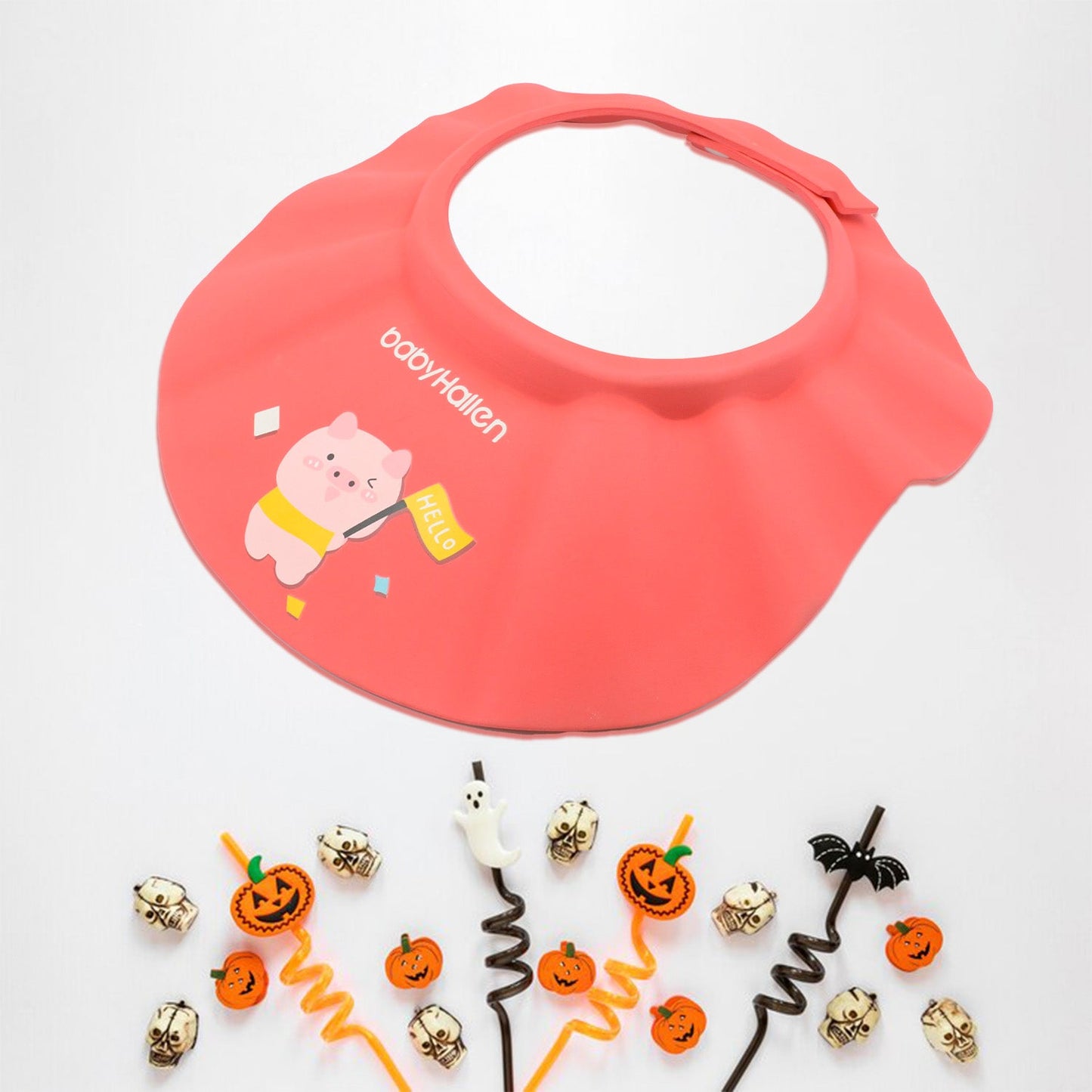 Baby Shower Cap – Adjustable Eye & Ear Protection | Mini Bubbles