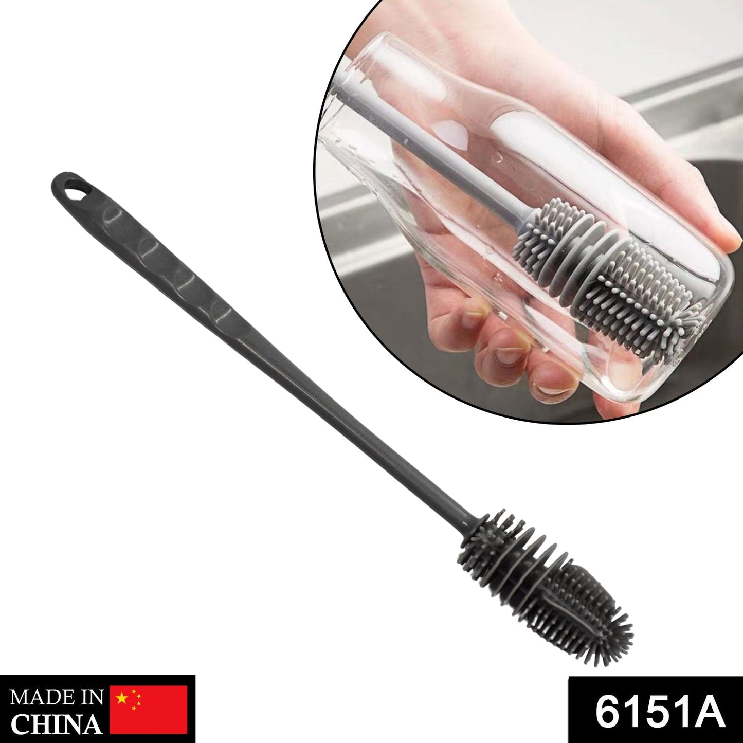 Bottle Cleaning Brush – Deep Clean for Bottles & Jars | Velvet Wipe