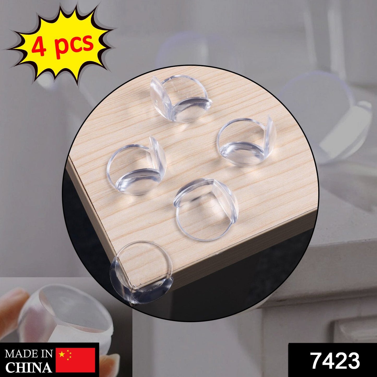Clear Corner Guards – Strong Adhesive, 4-Pack | Velva Baby