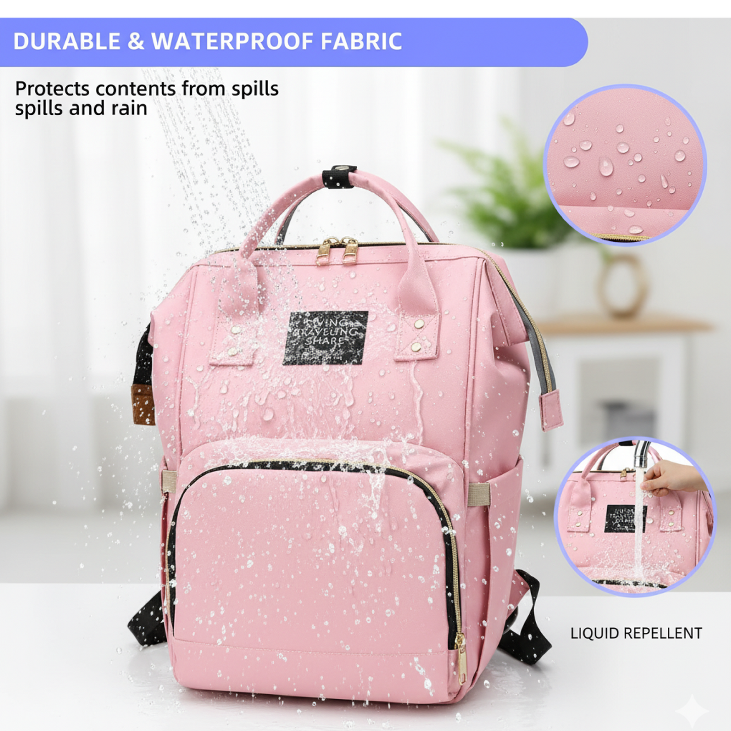 Diaper Bag Backpack – Large Capacity, Multipurpose | Tots Basics