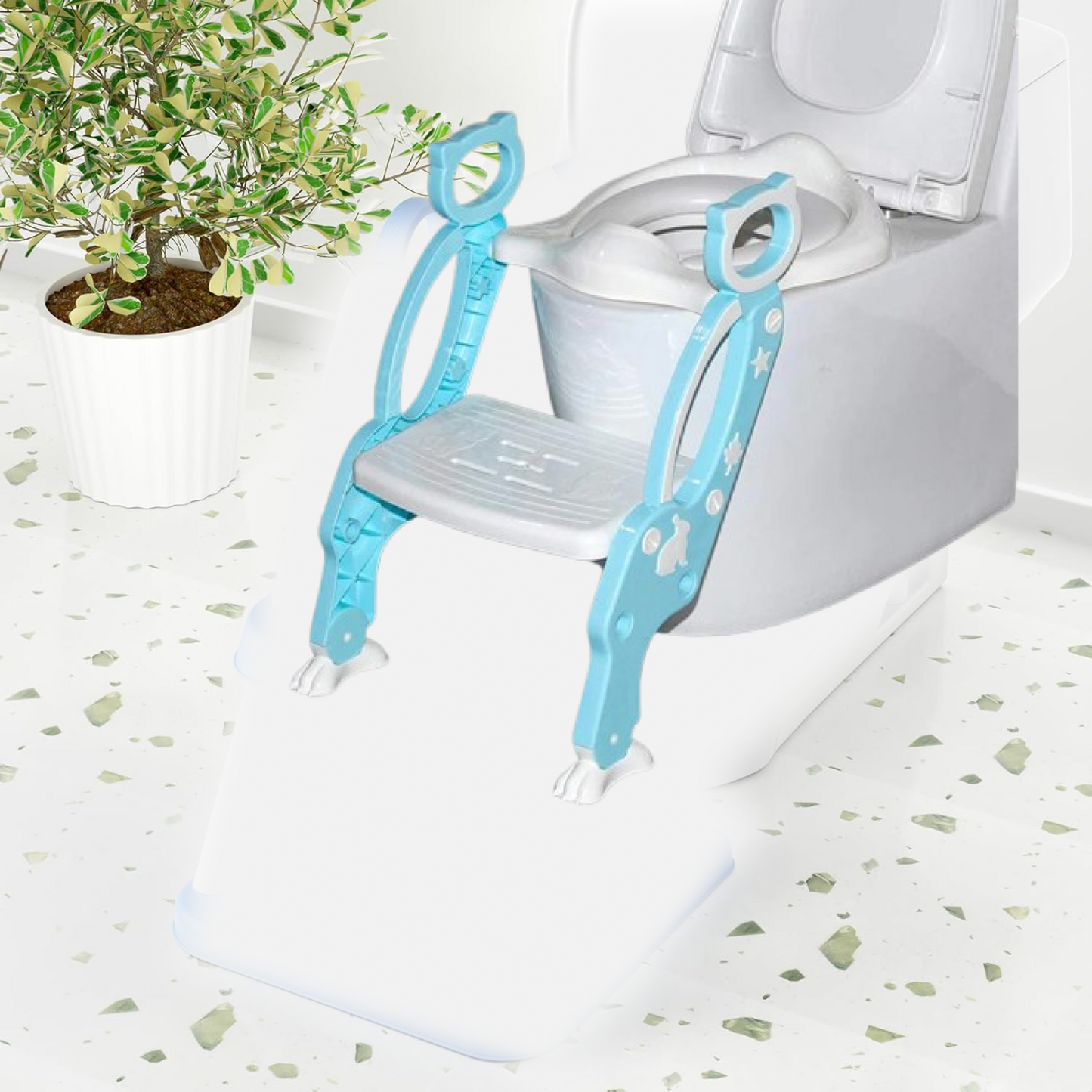 Potty Training Seat – Step Stool Ladder for Toddlers | Bub Barrier