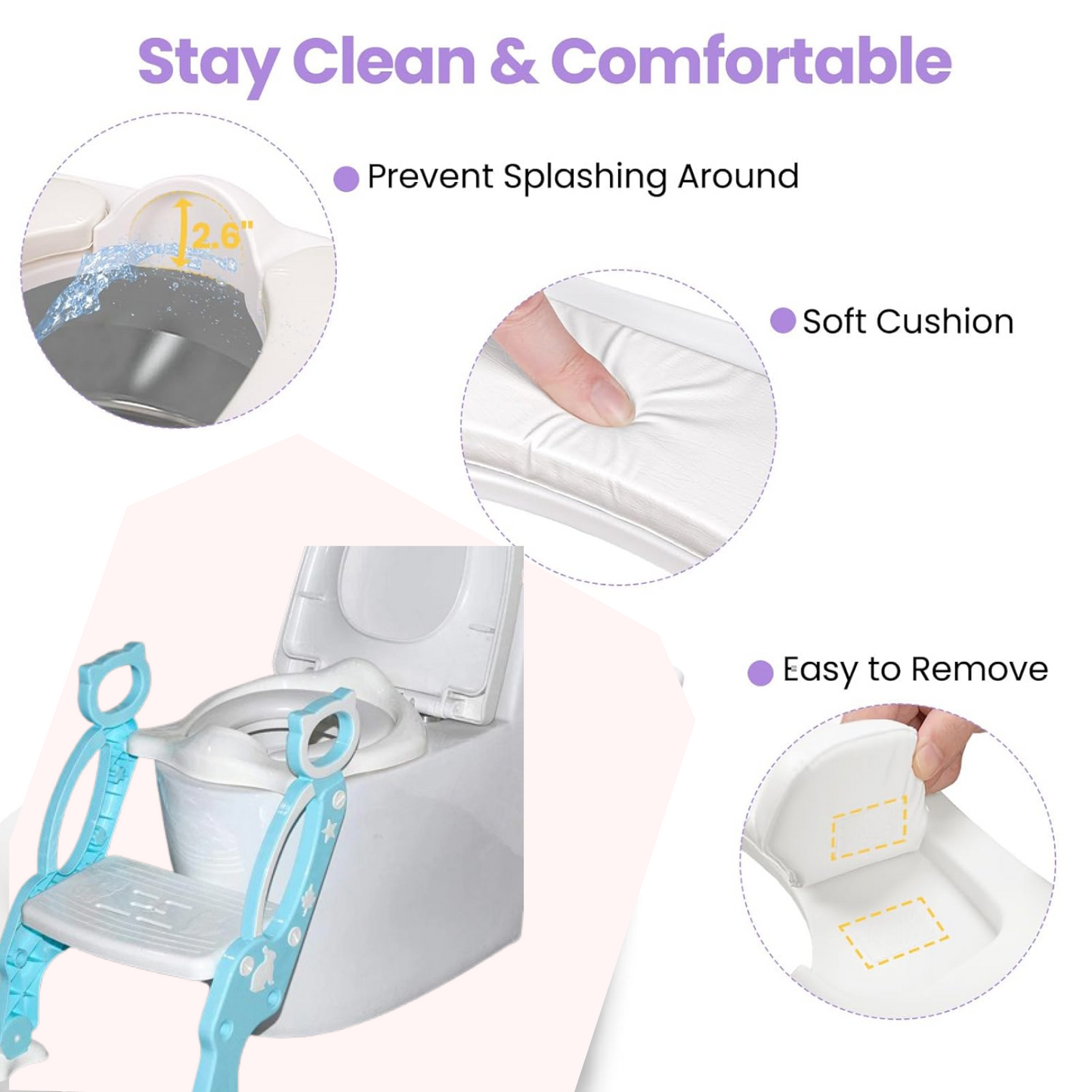 Potty Training Seat – Step Stool Ladder for Toddlers | Bub Barrier