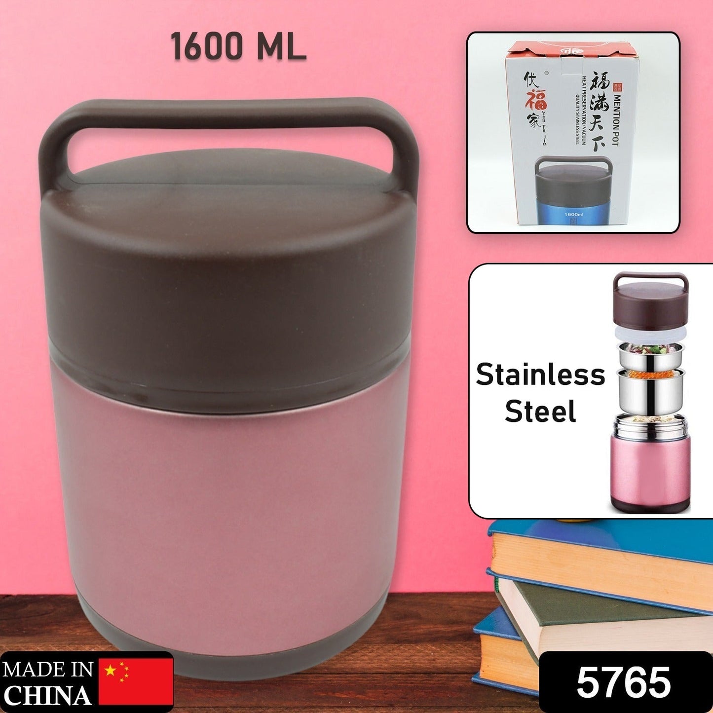 Vacuum Insulated Lunch Box – 1600 ML Stainless Steel | Lunchie Bunchie