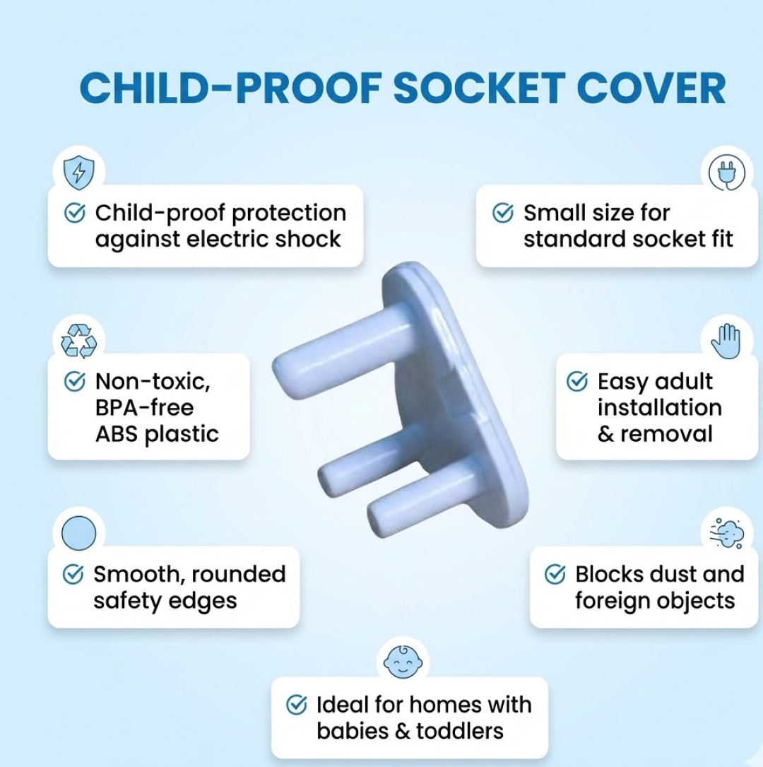 Electric Socket Covers – Small Safety Plug Protectors | PHOBIA