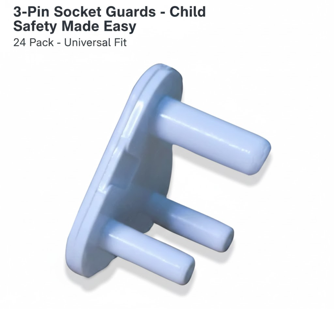 Baby Safety Socket Cover – Large 15Amp Outlet Protector | WipeTech